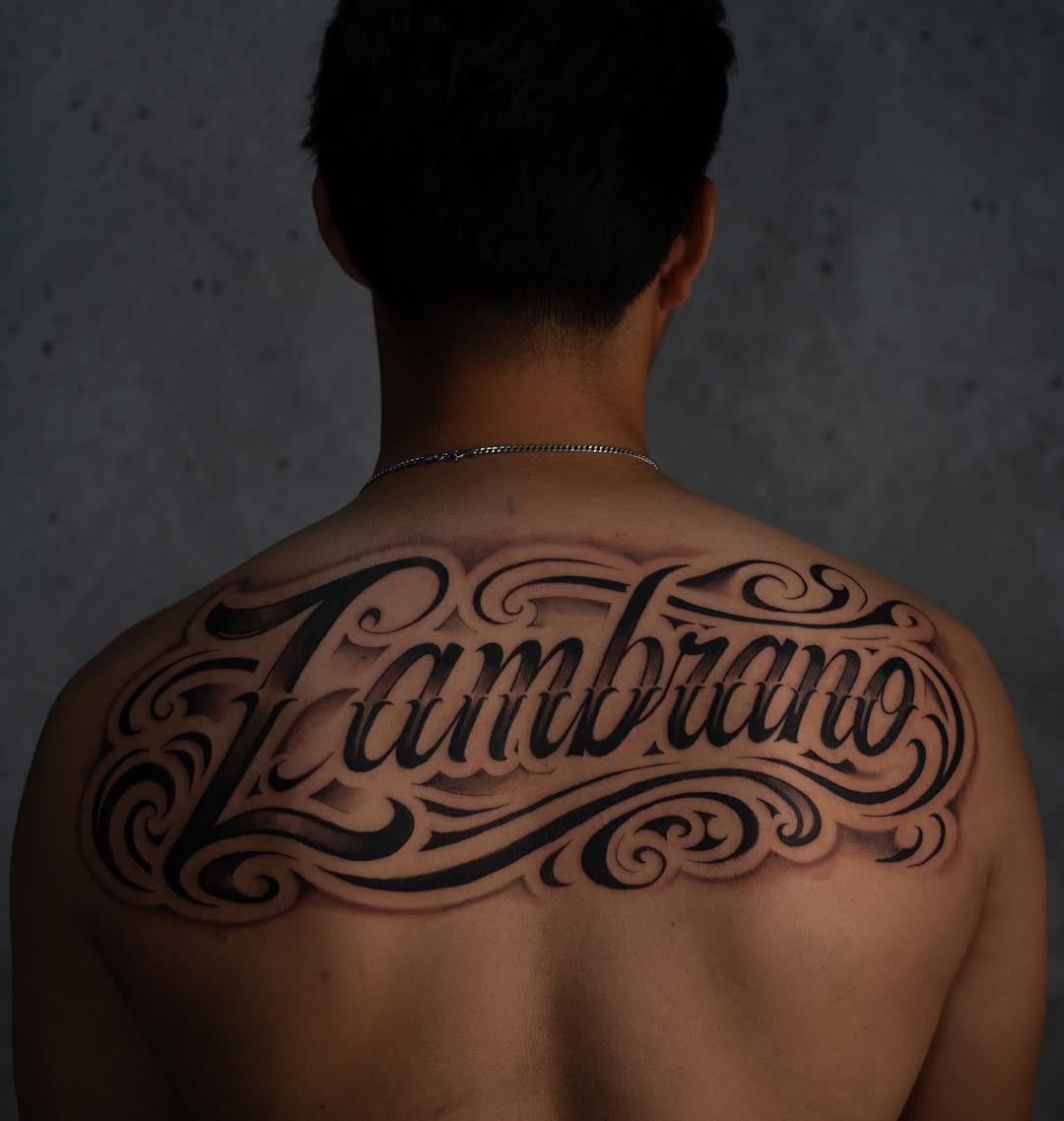 Tattoo by @inkbydame — lettering_script