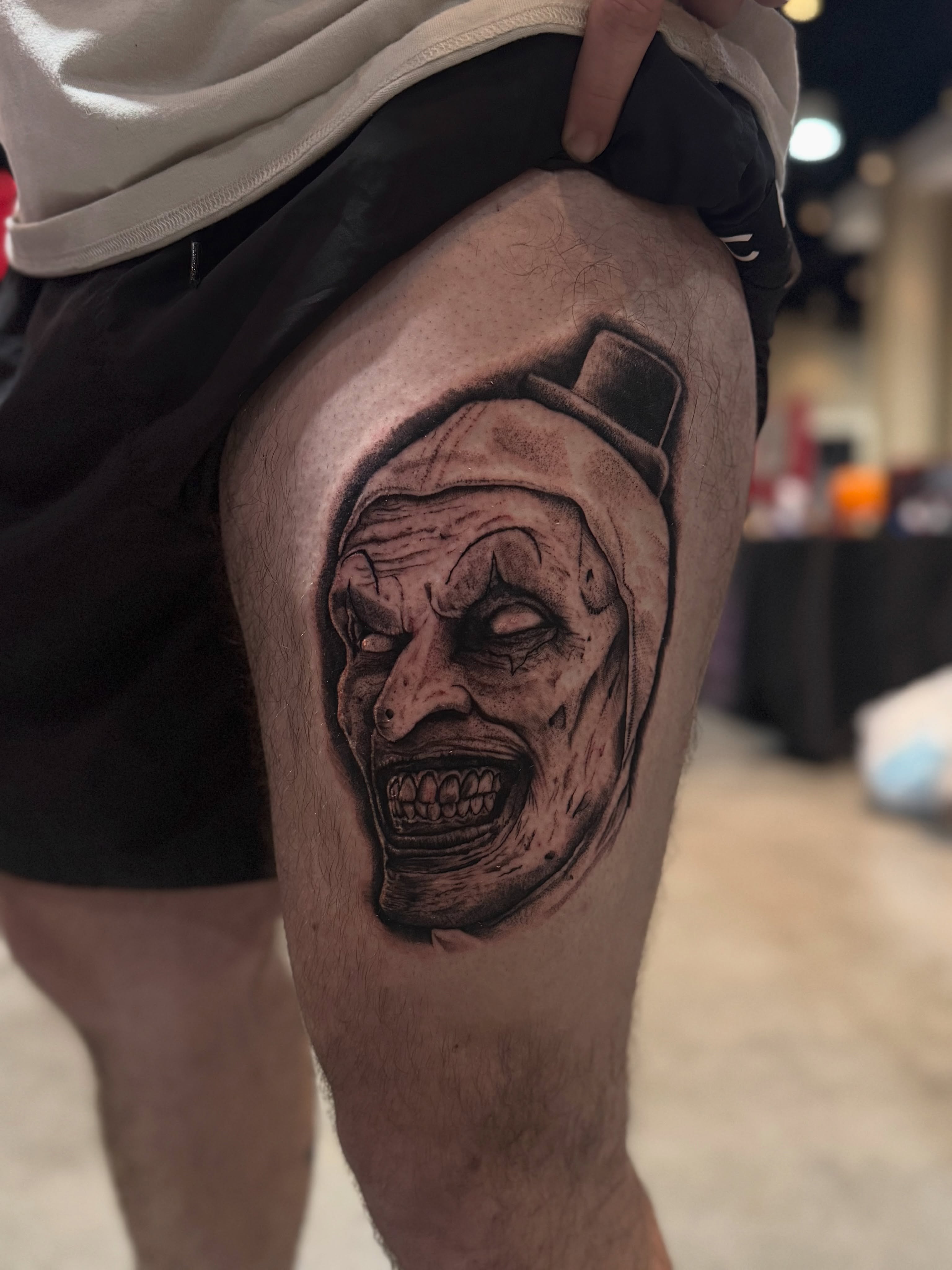 Tattoo by @artbyannistyn — black_and_grey
