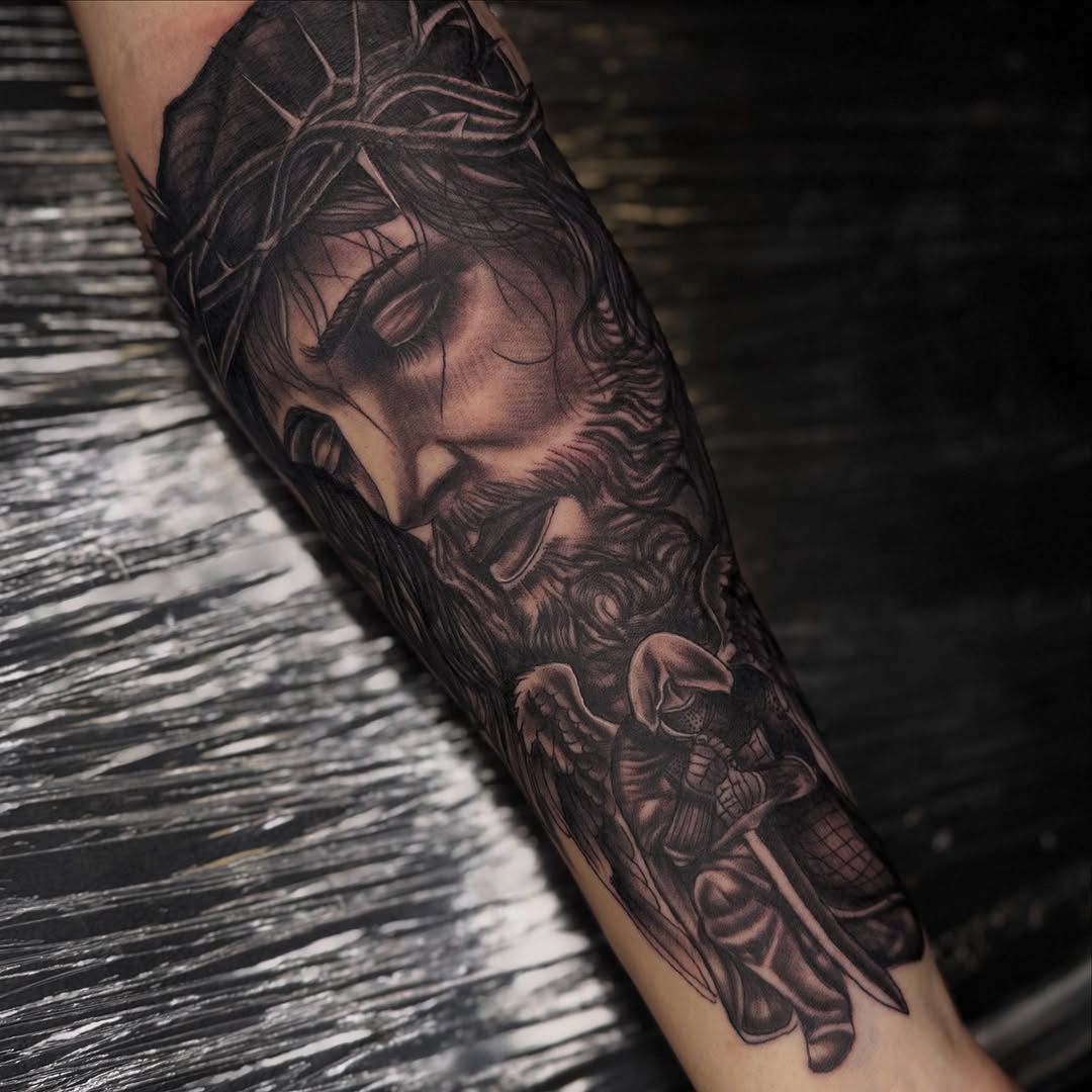 Tattoo by @tattsbymula — realism, black_and_grey