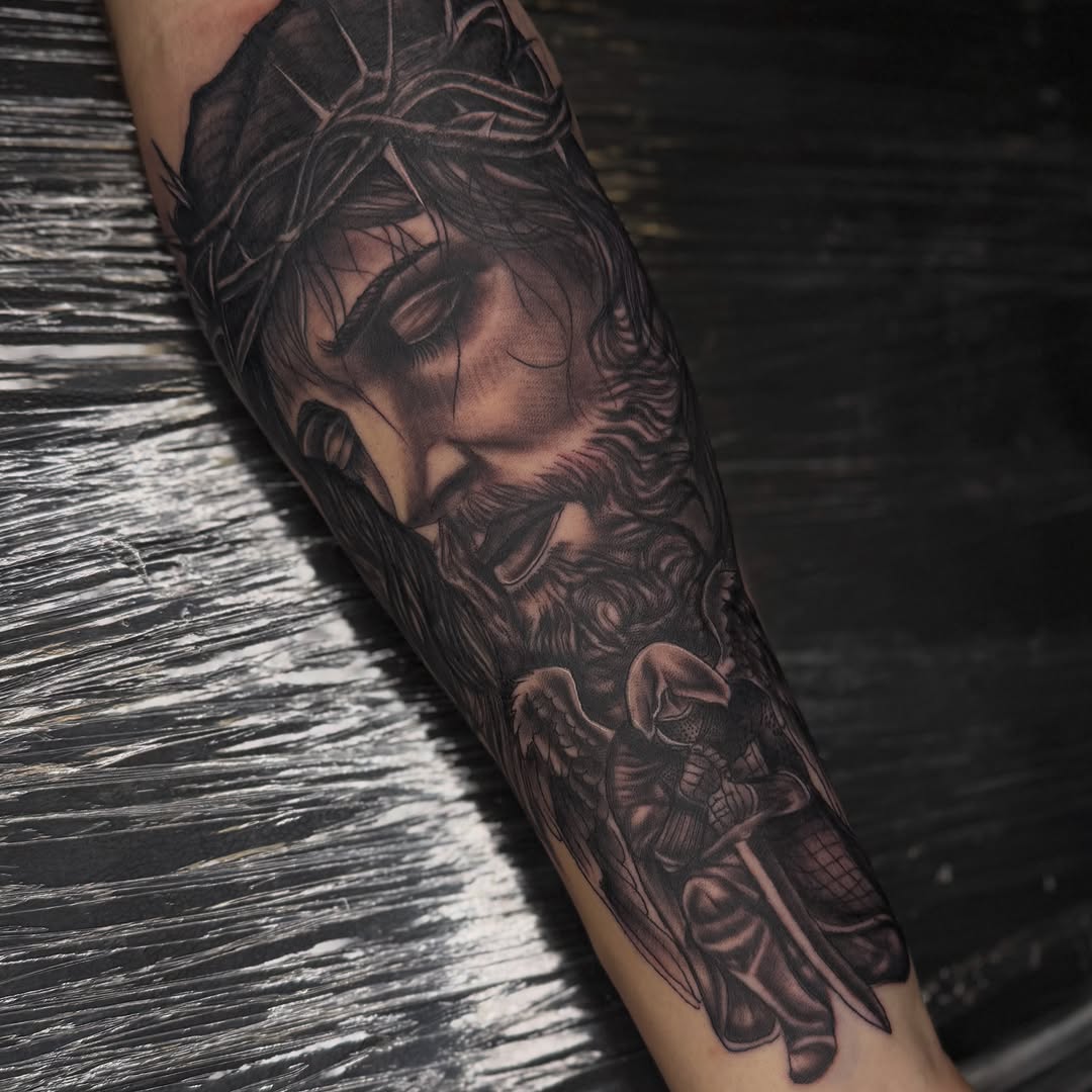 Tattoo by @tattsbymula — realism, black_and_grey