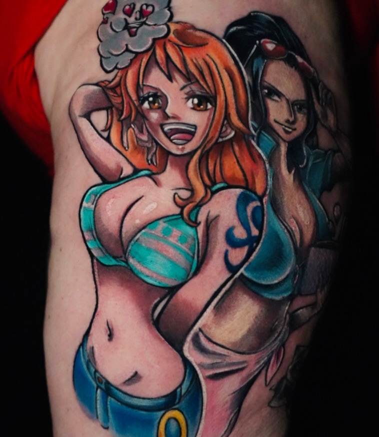 Tattoo by @jinxedtattoos — anime