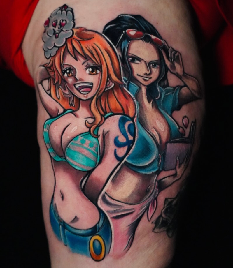 Tattoo by @jinxedtattoos — anime, realism