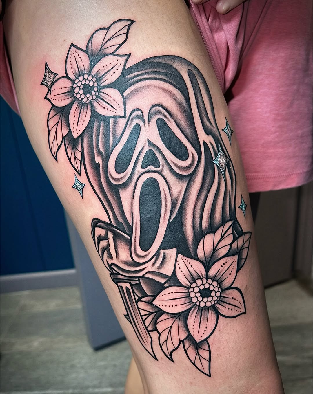 Tattoo by @mikailajean.designs — american_traditional, black_and_grey