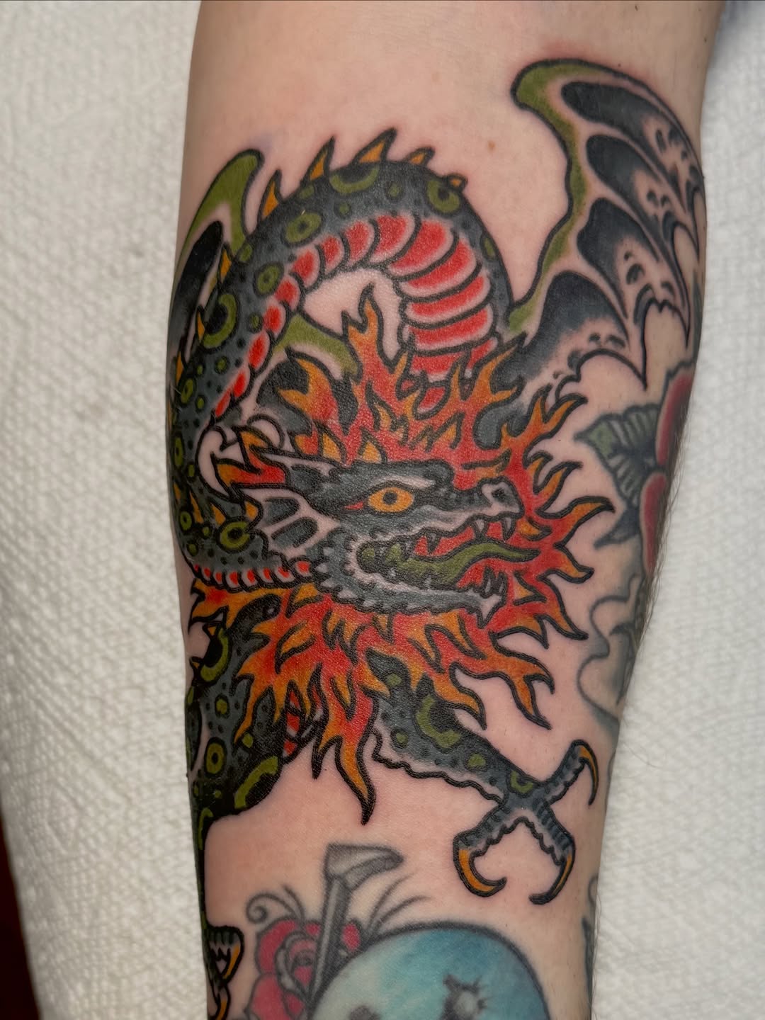 Tattoo by @jesseswanson — american_traditional, japanese_irezumi