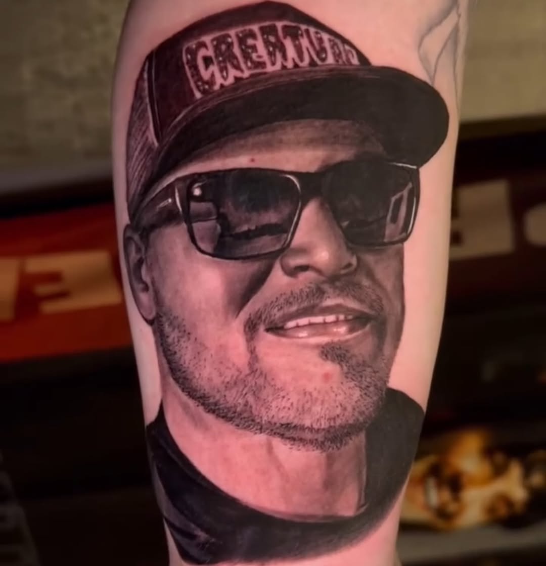 Tattoo by @consciouschildtattoo — realism, black_and_grey