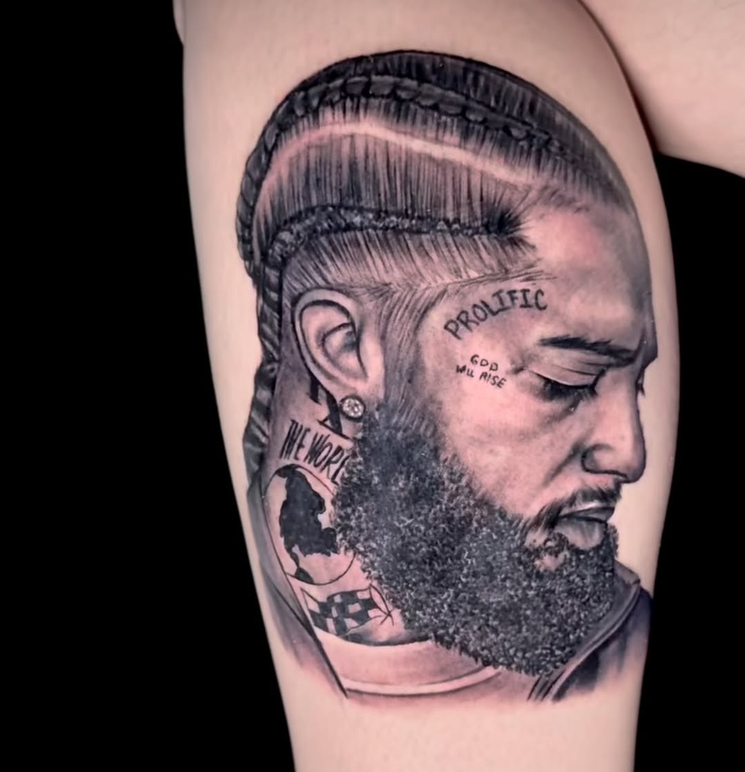 Tattoo by @consciouschildtattoo — realism, black_and_grey