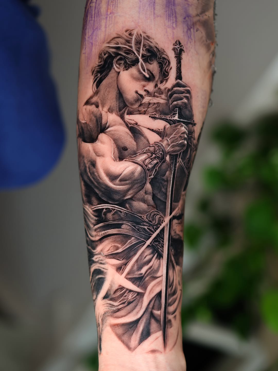 Tattoo by @tattooist_reset β realism, black_and_grey