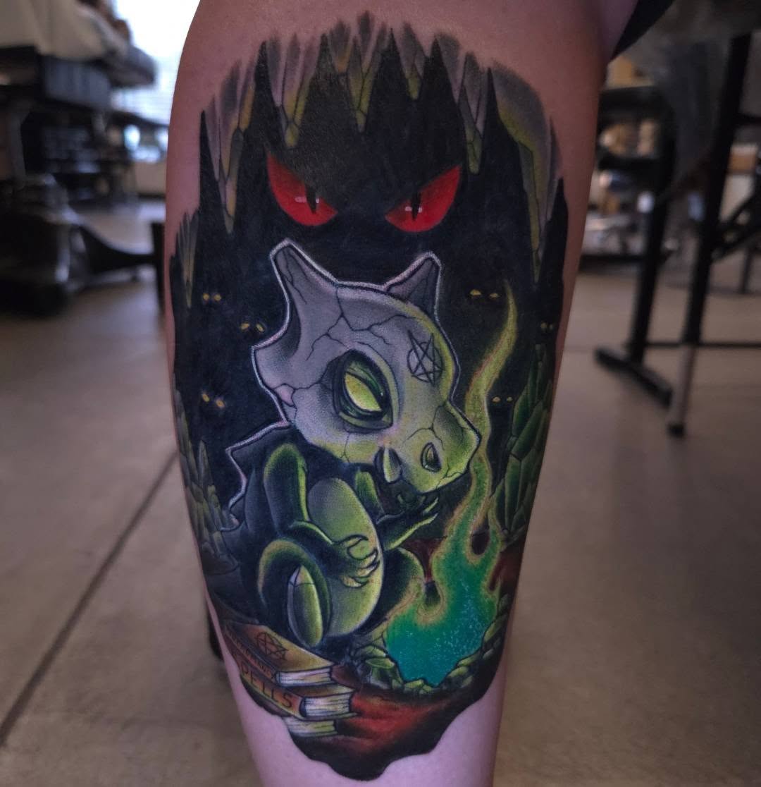 Tattoo by @devanv_tattoos — new_school, anime