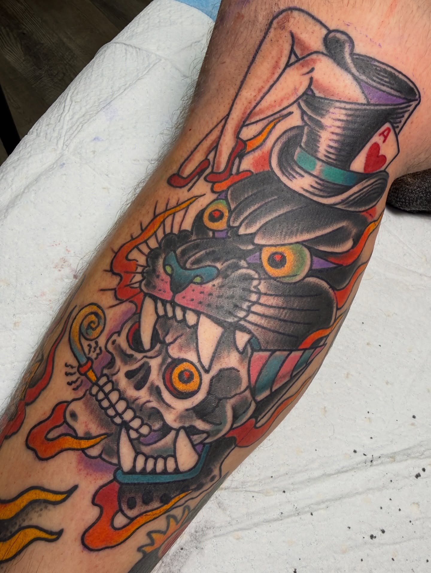 Tattoo by @annettelarulez — american_traditional, neo_traditional