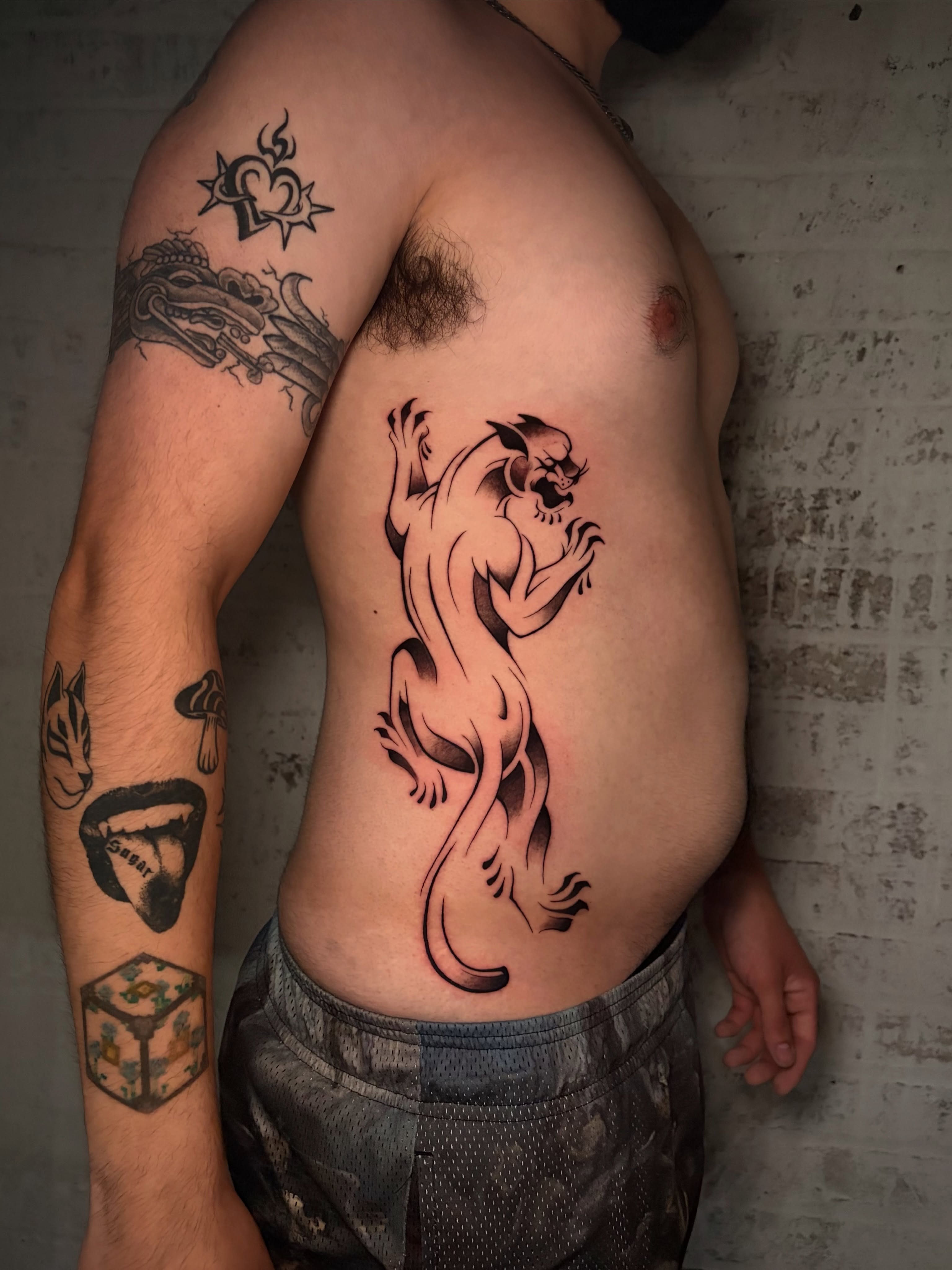 Tattoo by @mooz_ink — black_and_grey
