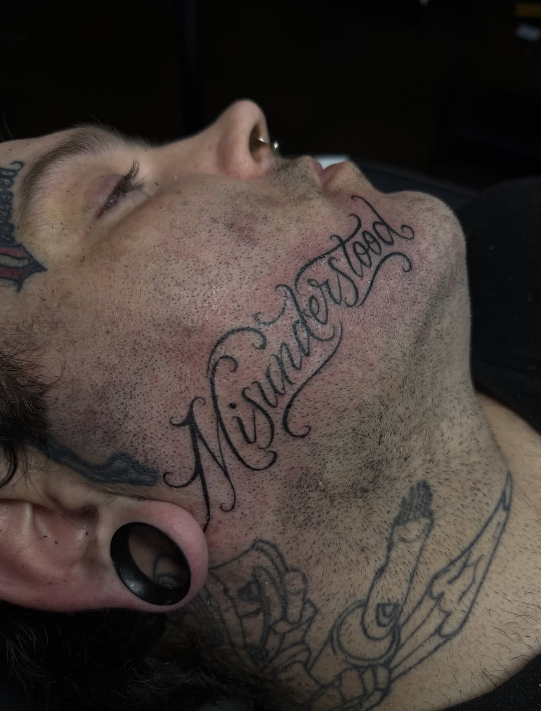 Tattoo by @smukonetattoos — lettering_script, chicano
