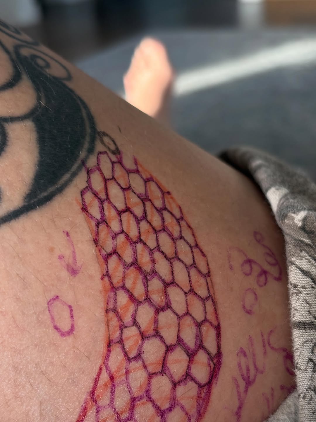 Tattoo by @toughcookietattoo — geometric, dotwork