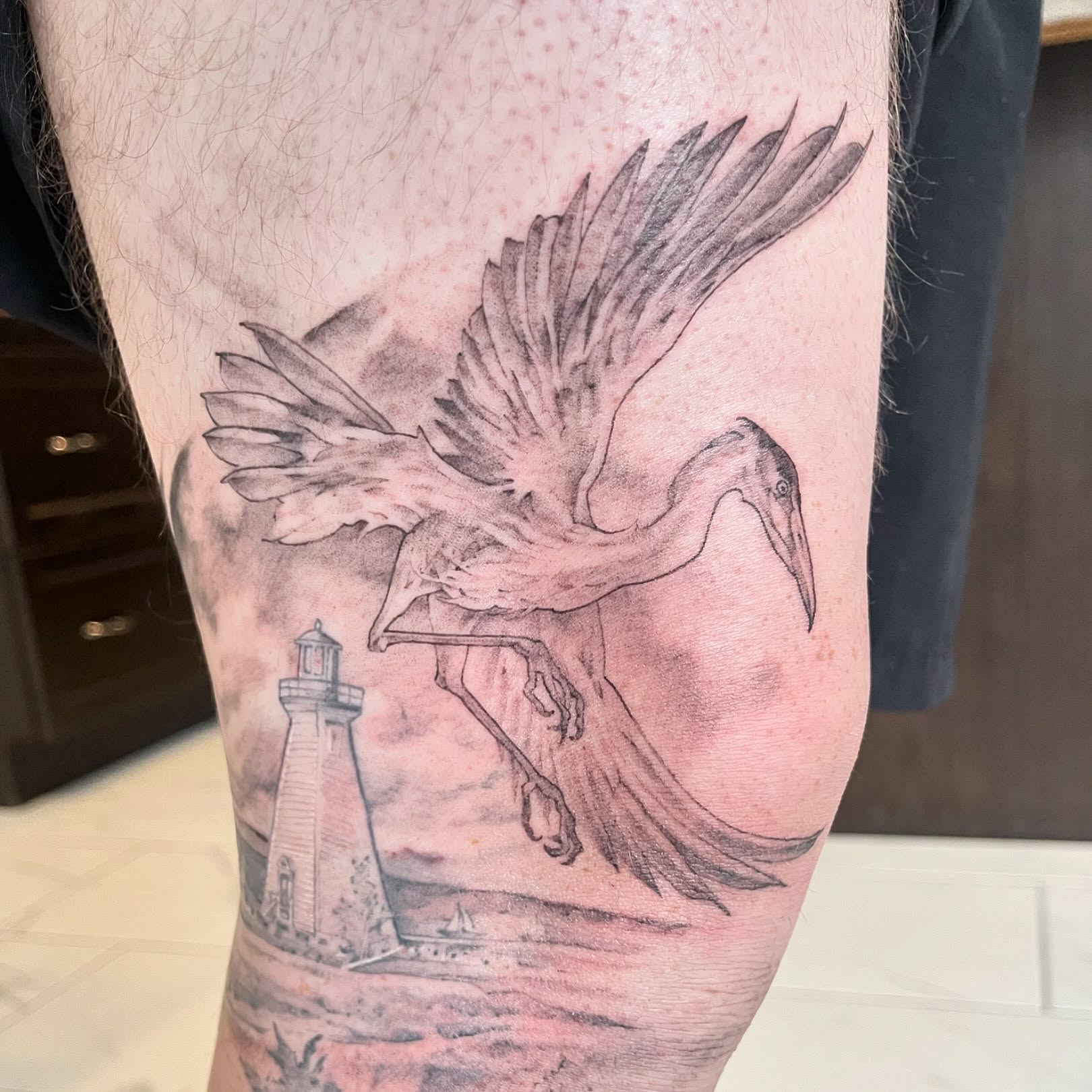 Tattoo by @blaires_art — realism, black_and_grey