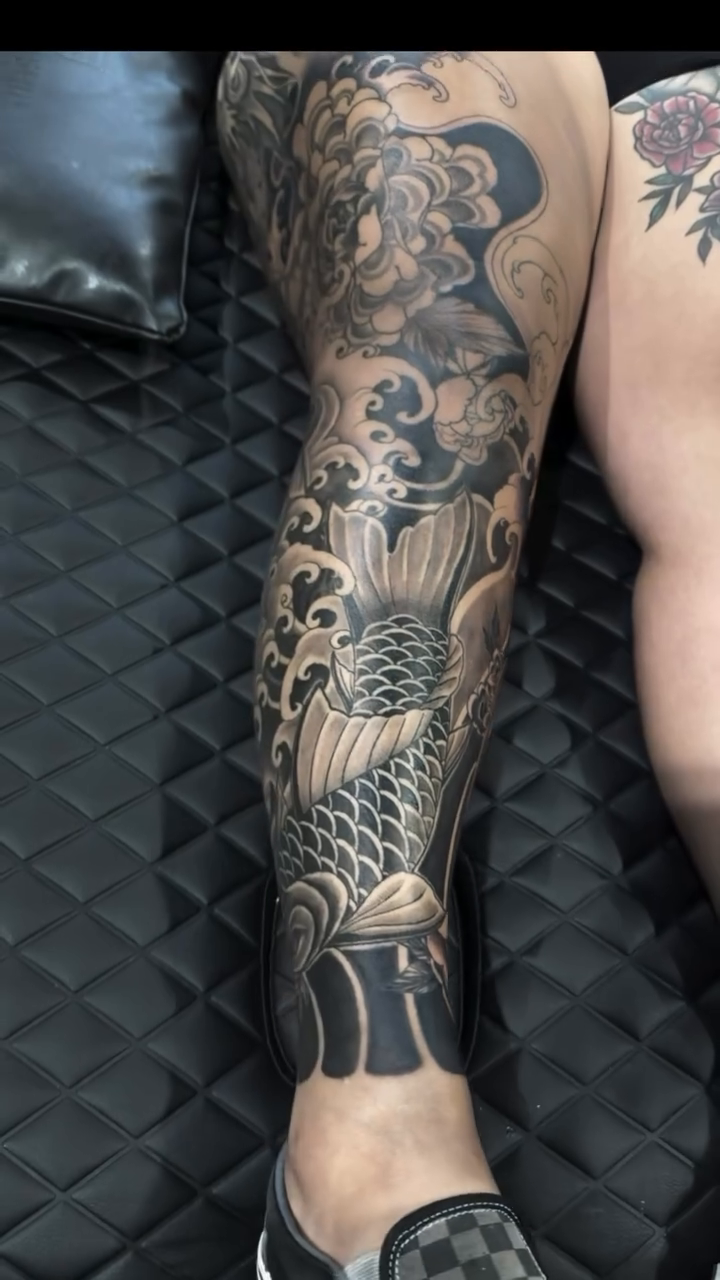 Tattoo by @dannyg_tatt2 — japanese_irezumi, black_and_grey
