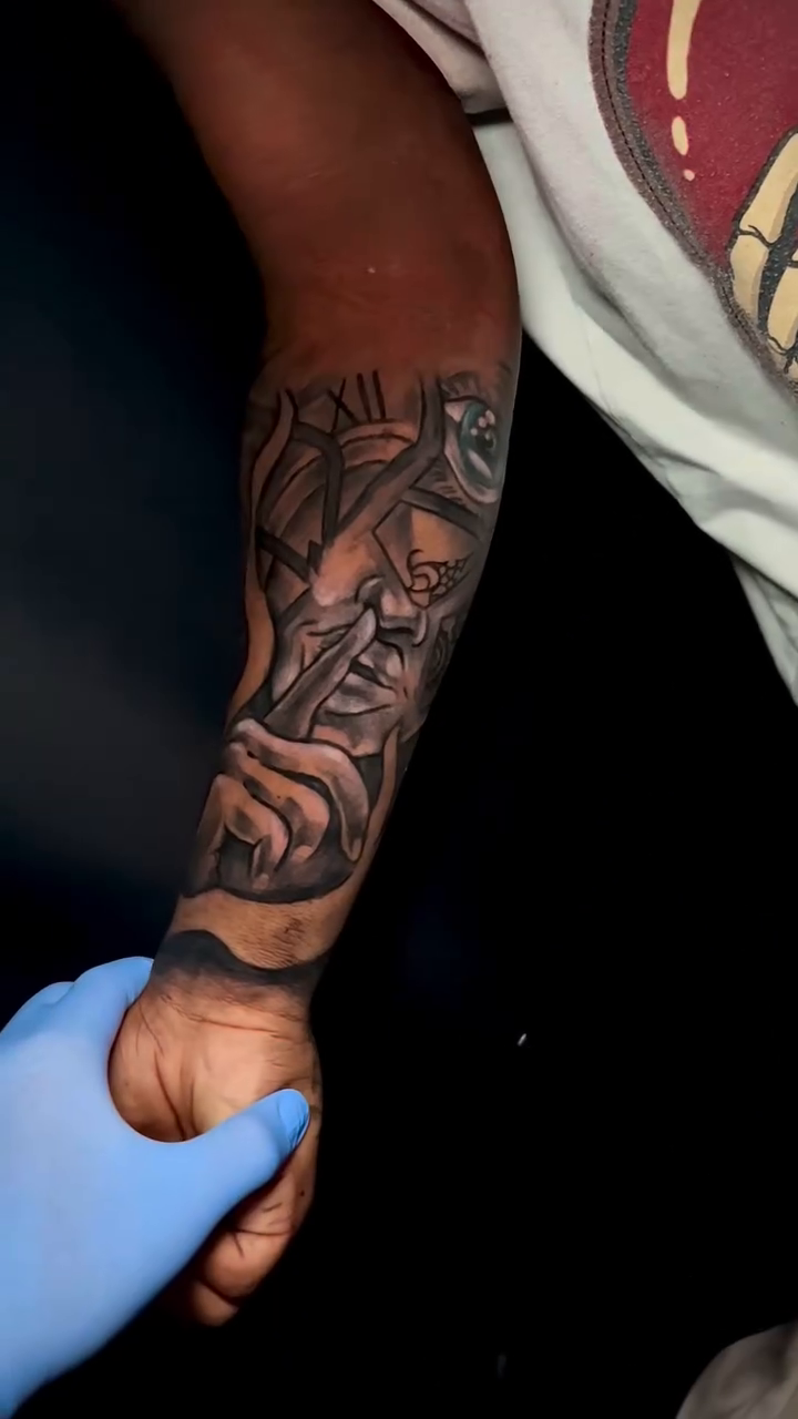 Tattoo by @gustattz_ — black_and_grey, realism