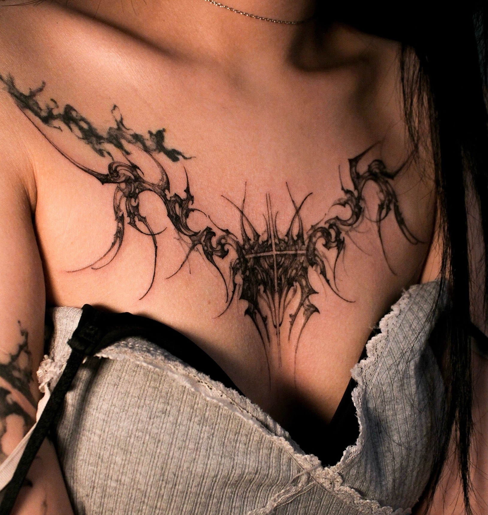Tattoo by @hynngloomy — black_and_grey, ornamental