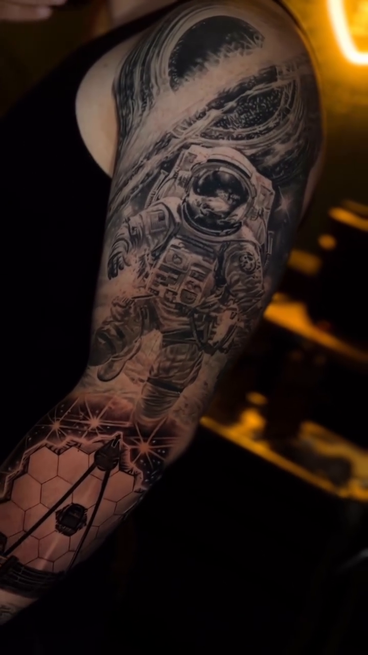 Tattoo by @zioninkz โ realism, black_and_grey