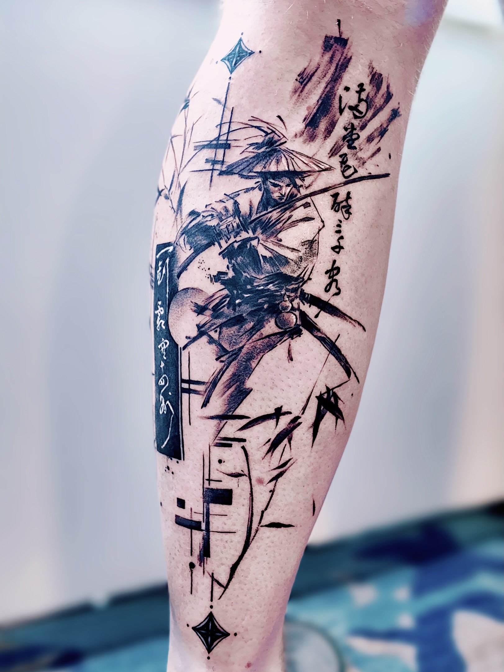 Tattoo by @junsinkmontreal — black_and_grey, japanese_irezumi