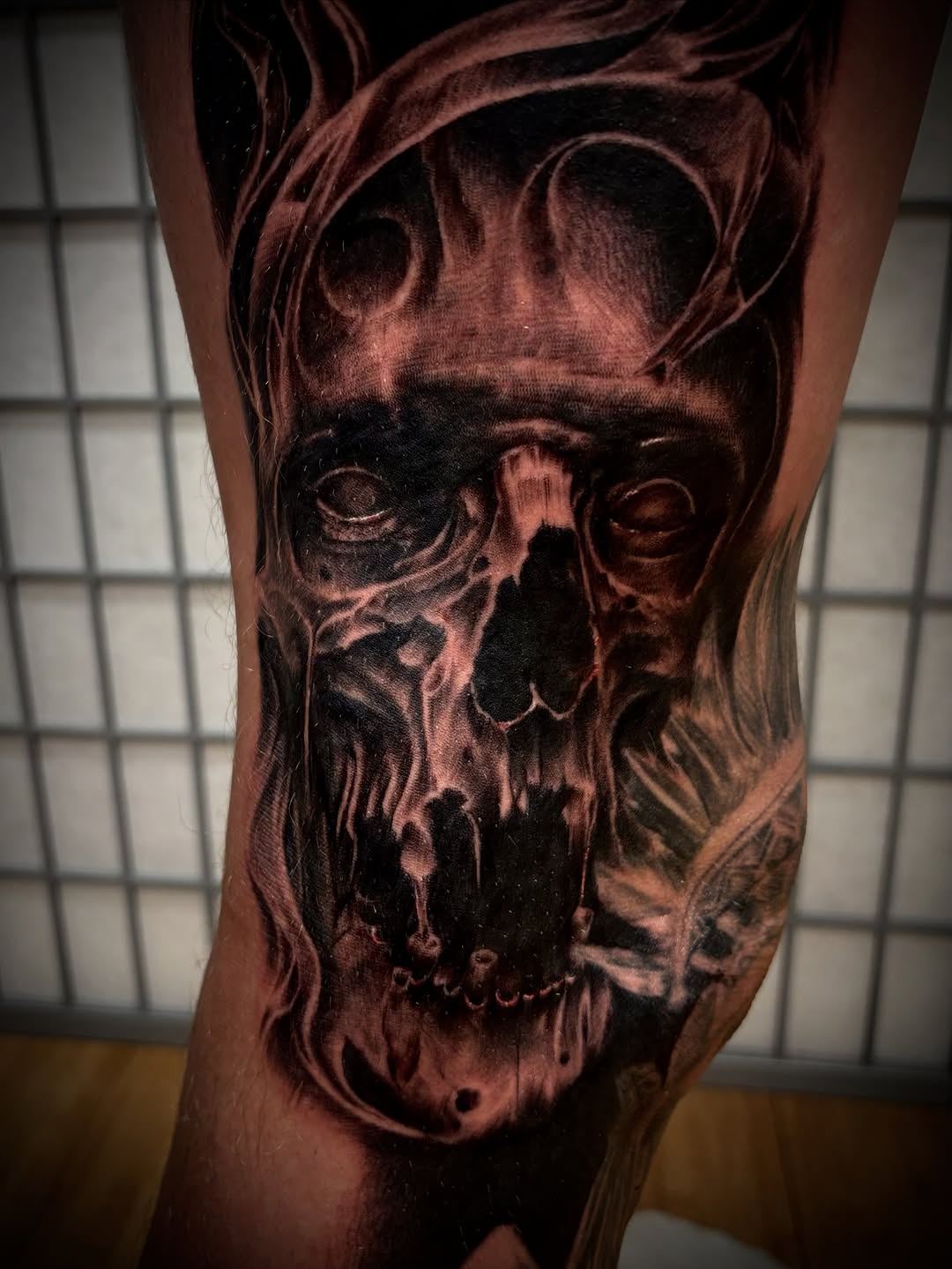 Tattoo by @eastofnoir — black_and_grey, realism