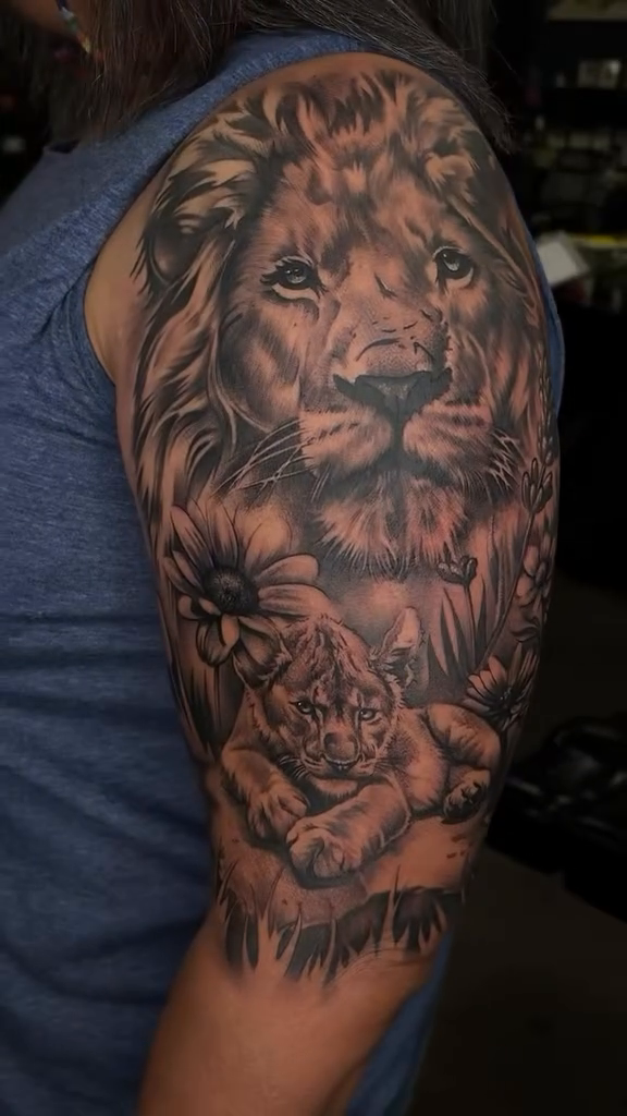 Tattoo by @marcos_tattoos β realism, black_and_grey