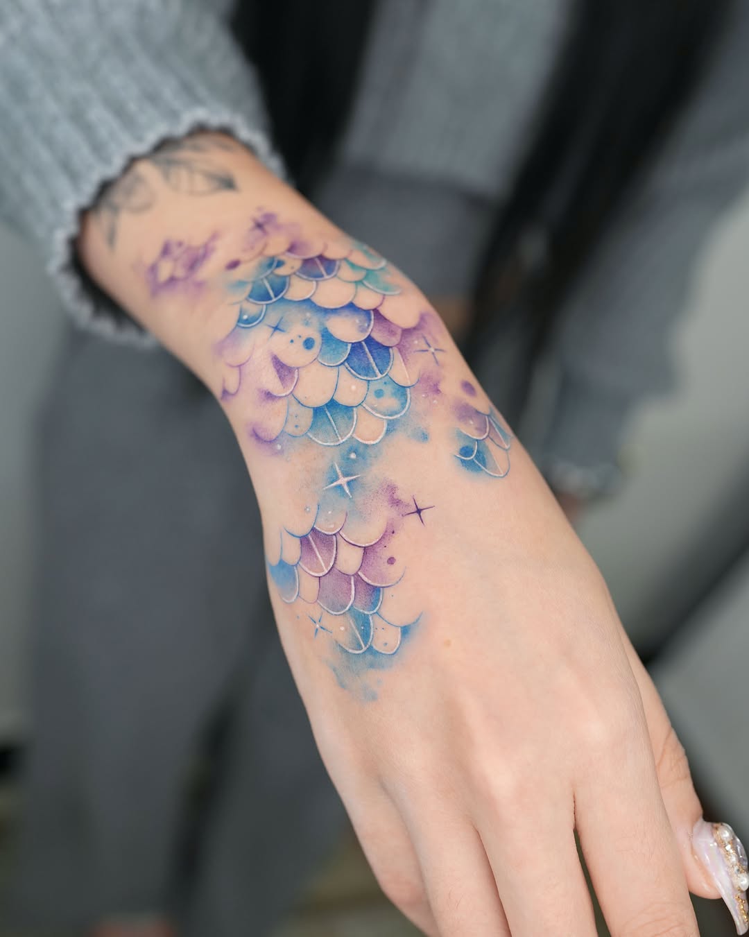 Tattoo by @siren_ink — watercolor