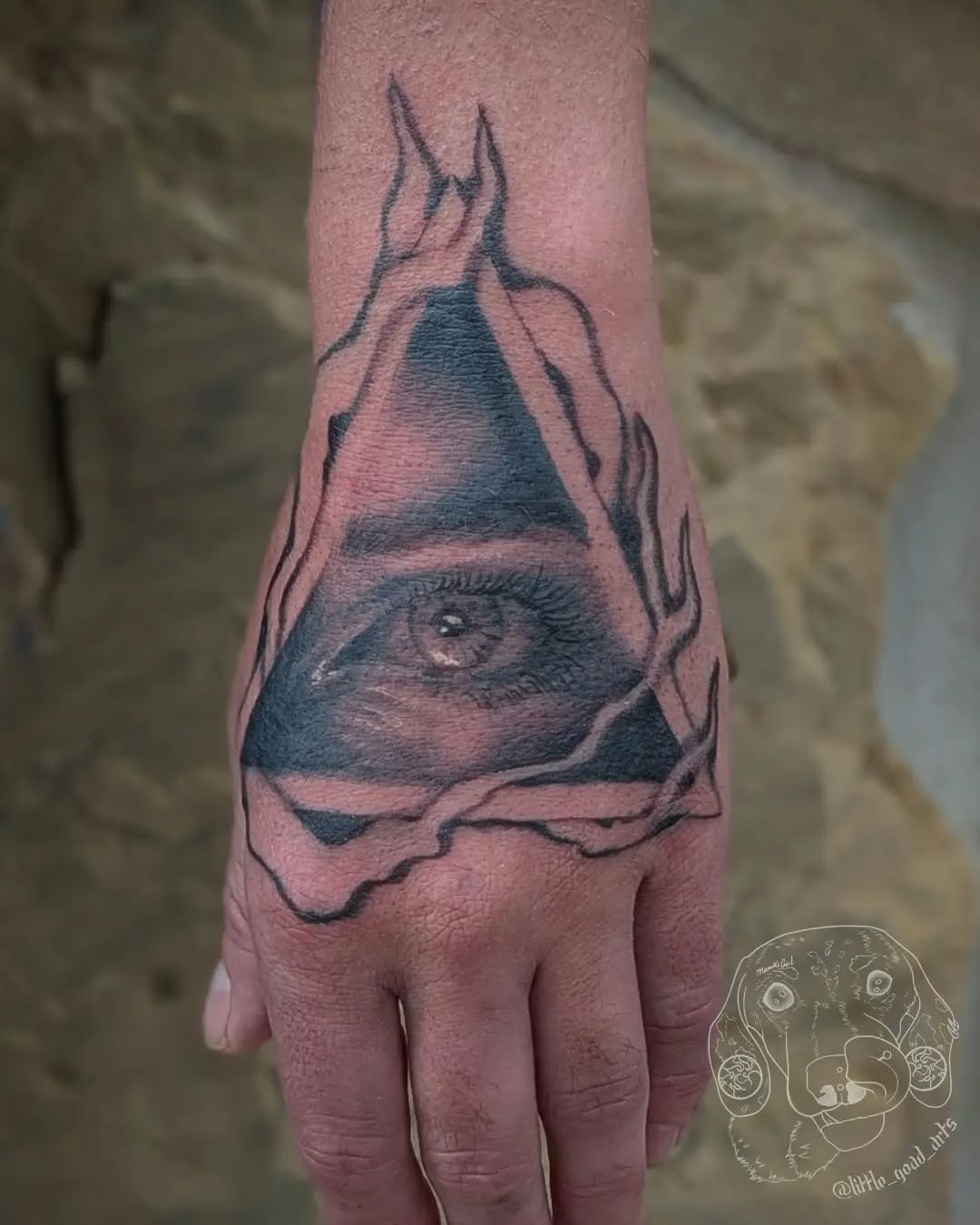 Tattoo by @little_goad_arts โ realism, black_and_grey
