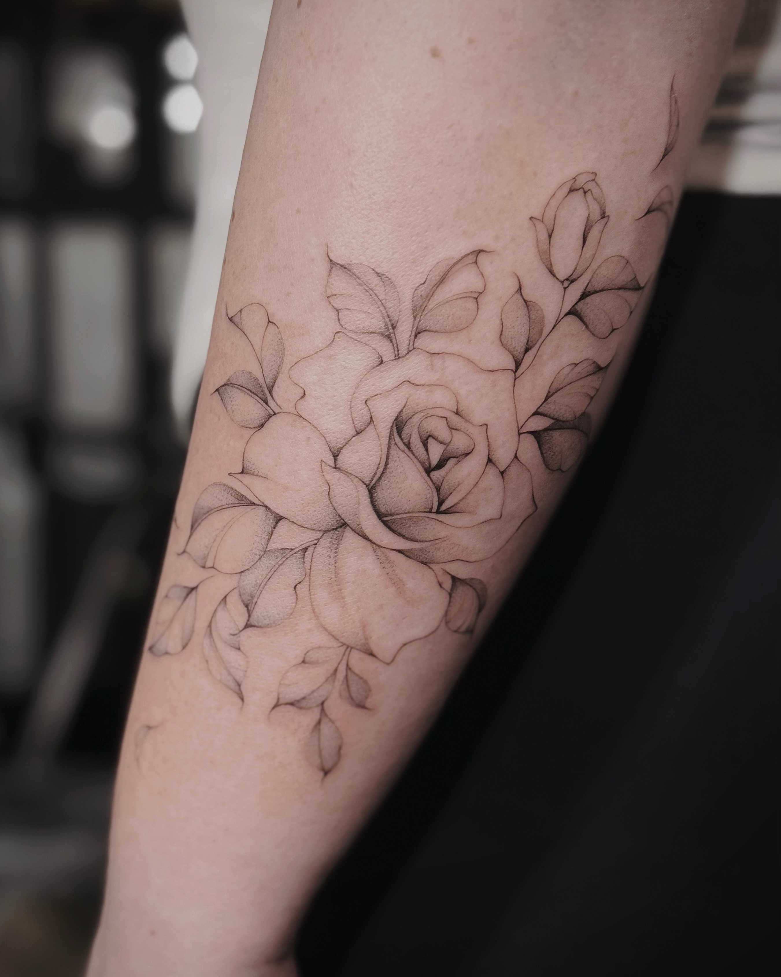 Tattoo by @blackpear_ink — black_and_grey, realism