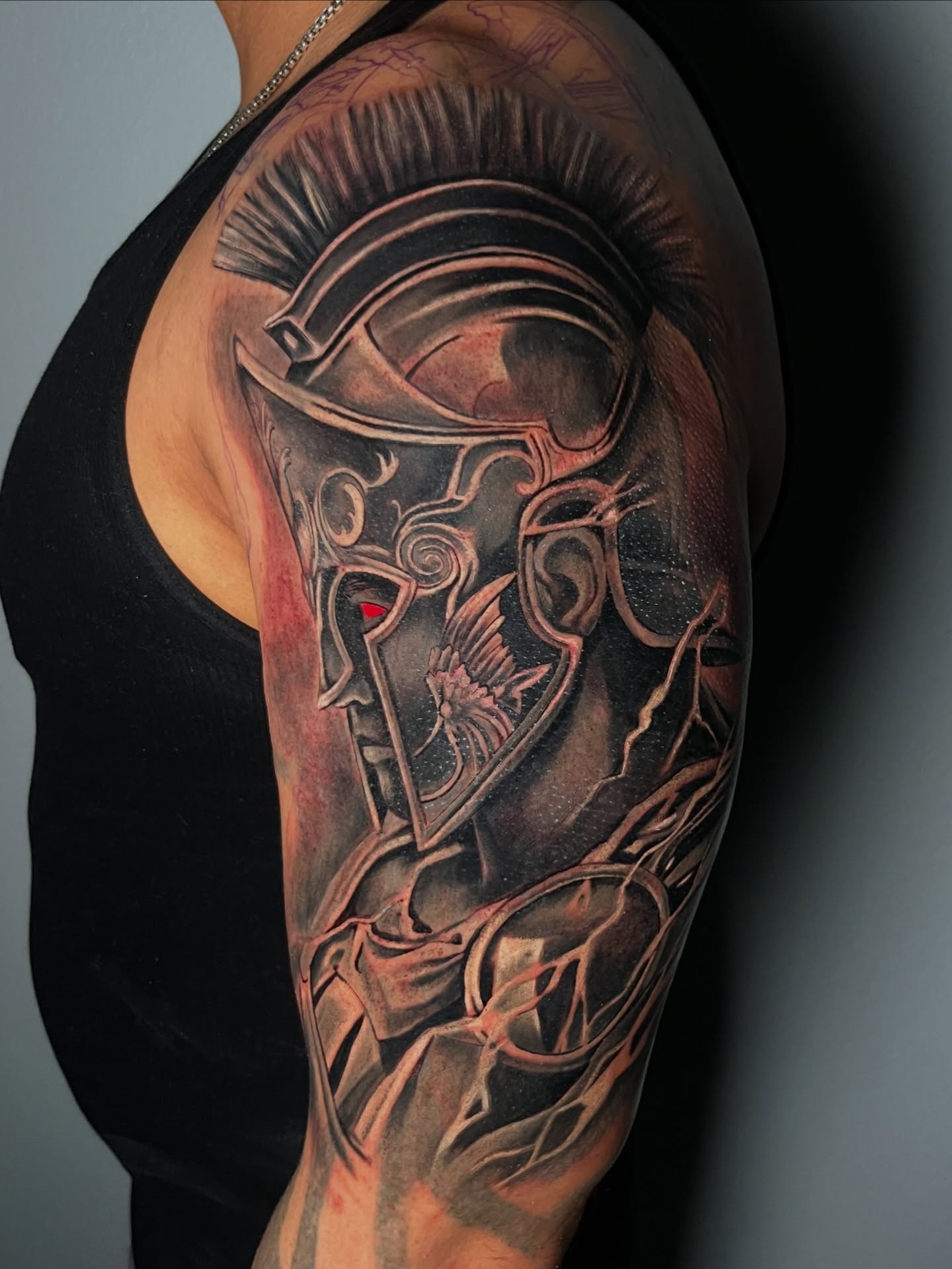 Tattoo by @davesancheztattooer — realism, dark_realism