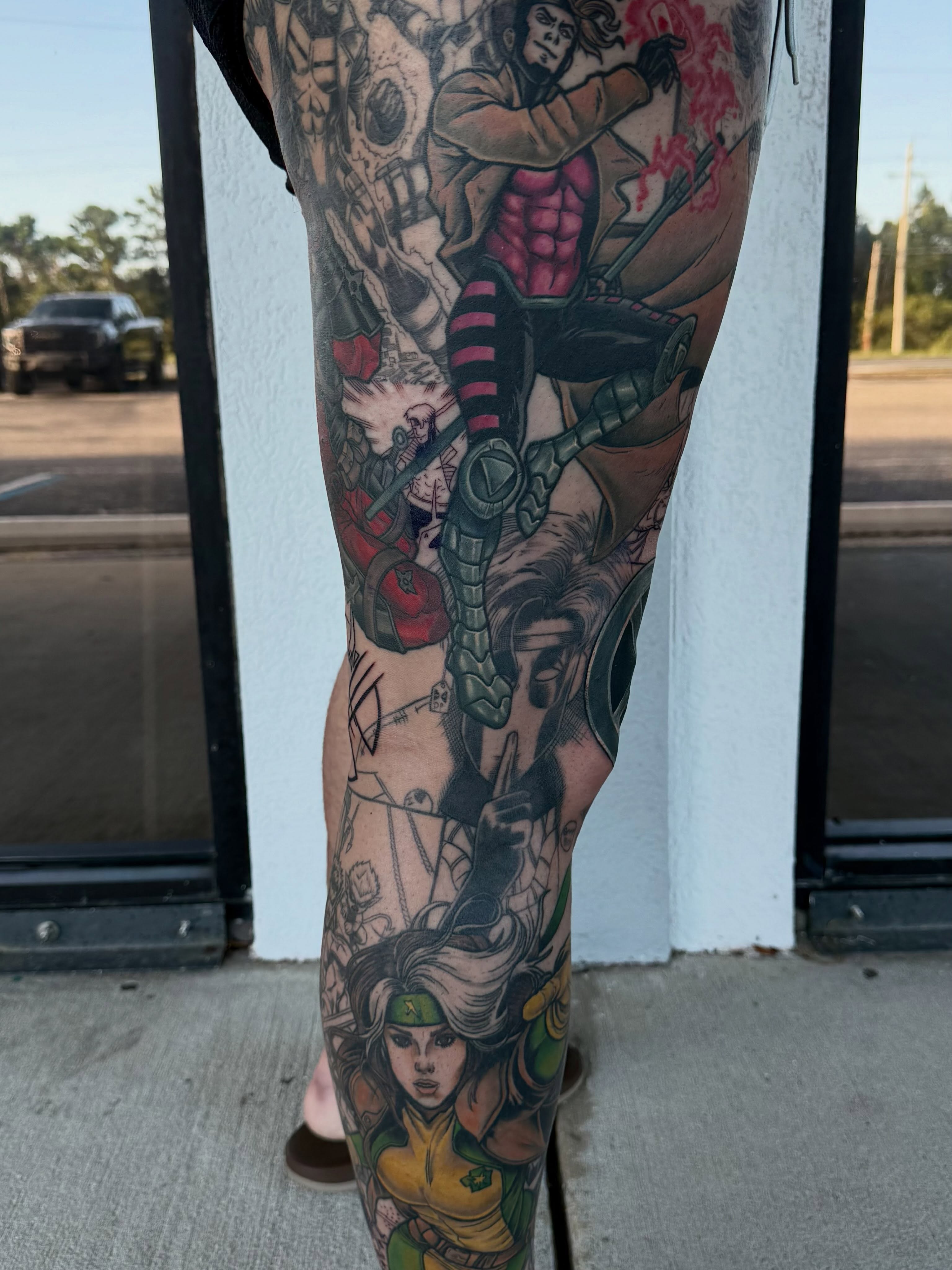 Tattoo by @kaketatts — anime, dotwork