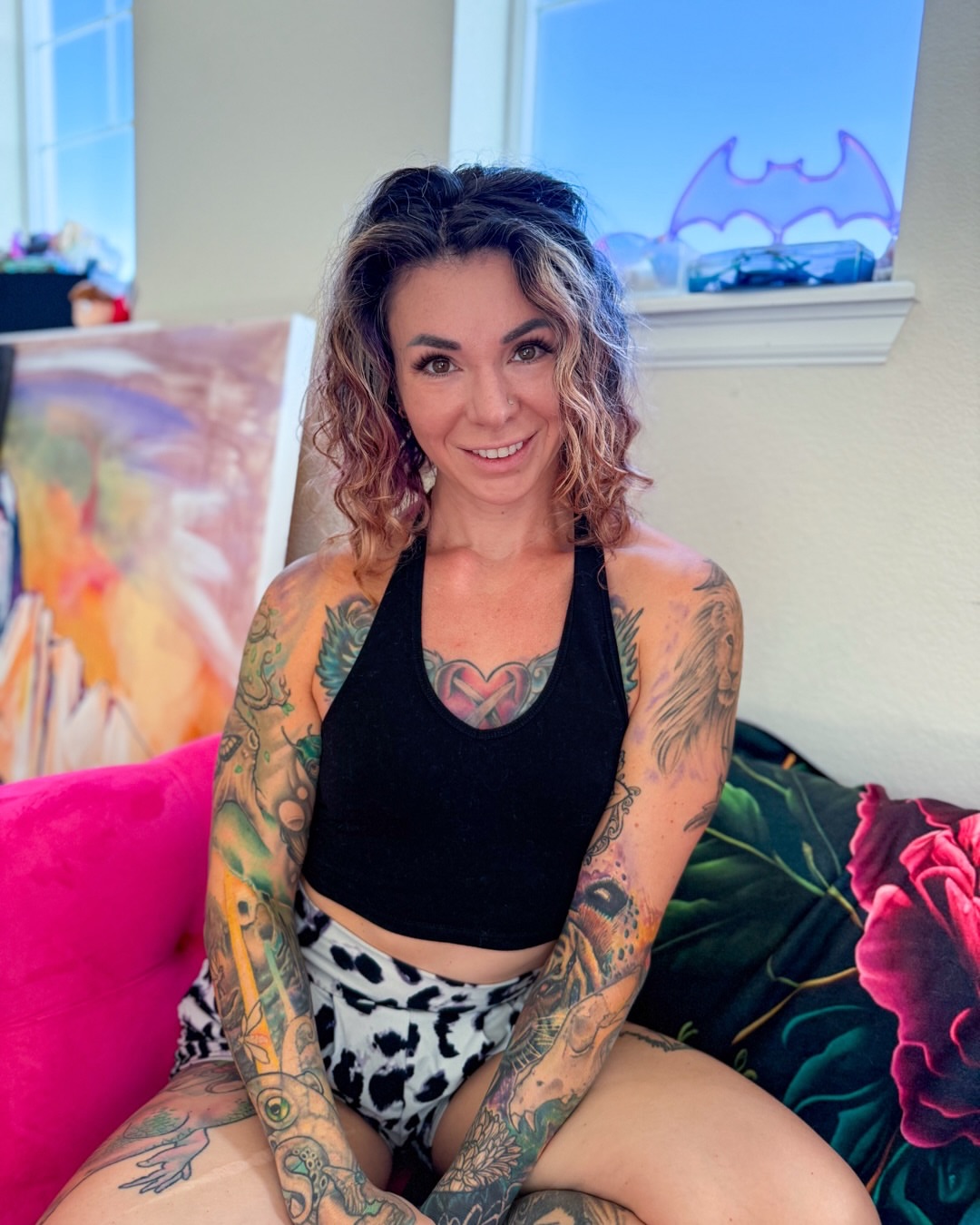 Tattooed torso black and grey tattoo on the torso by Amy Zager