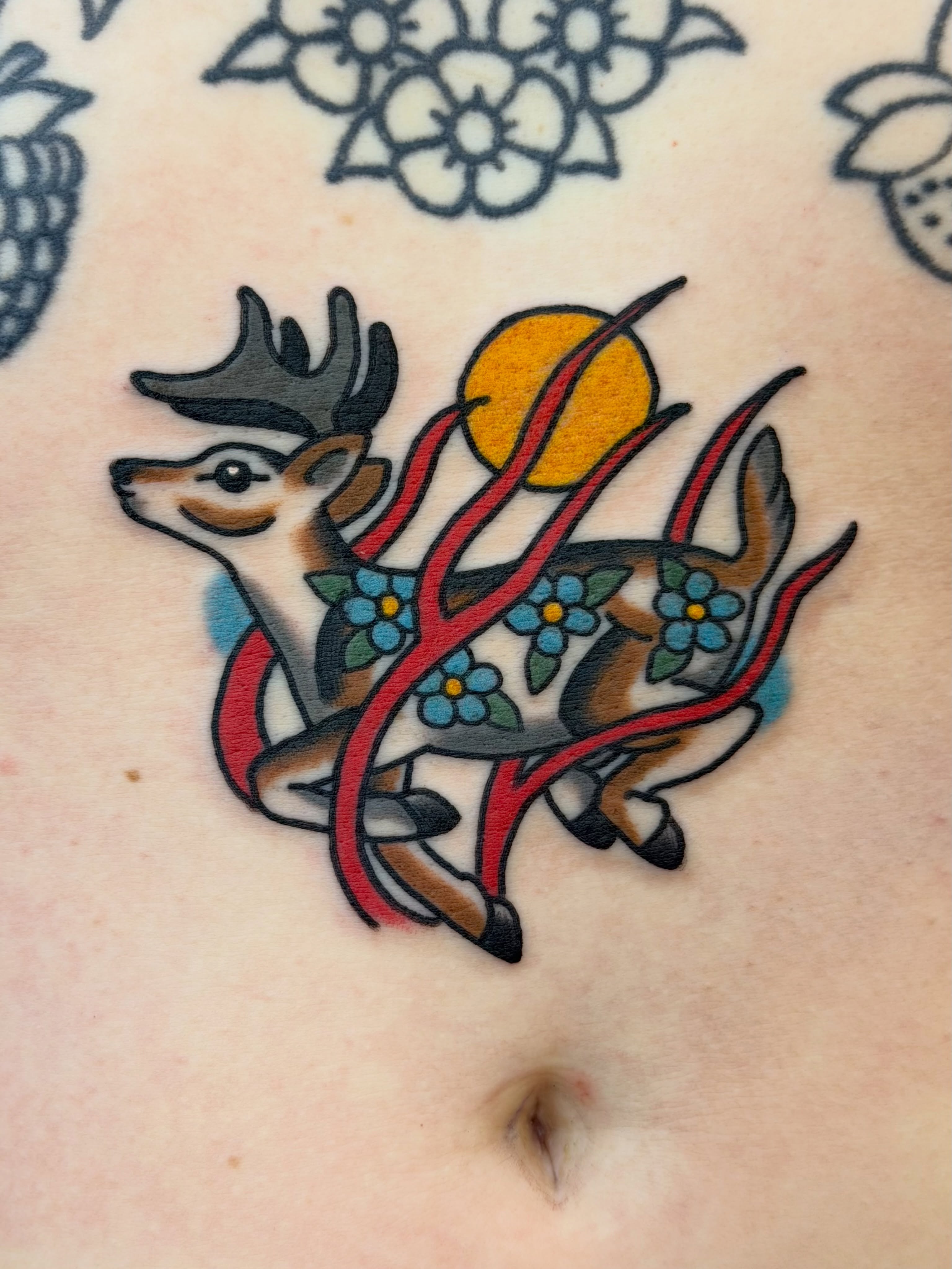 Tattoo by @verylame — american_traditional, dotwork