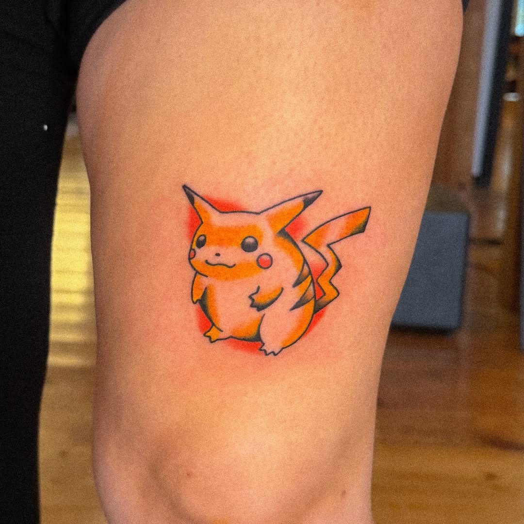 Tattoo by @nathan_thomas_tattoos — new_school, anime
