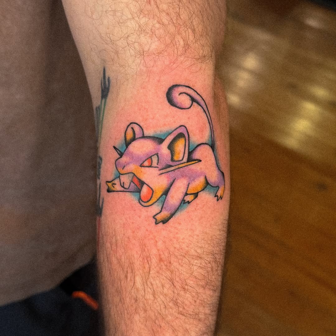 Tattoo by @nathan_thomas_tattoos — new_school, anime