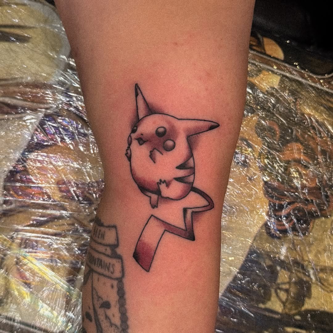 Tattoo by @nathan_thomas_tattoos — anime, black_and_grey