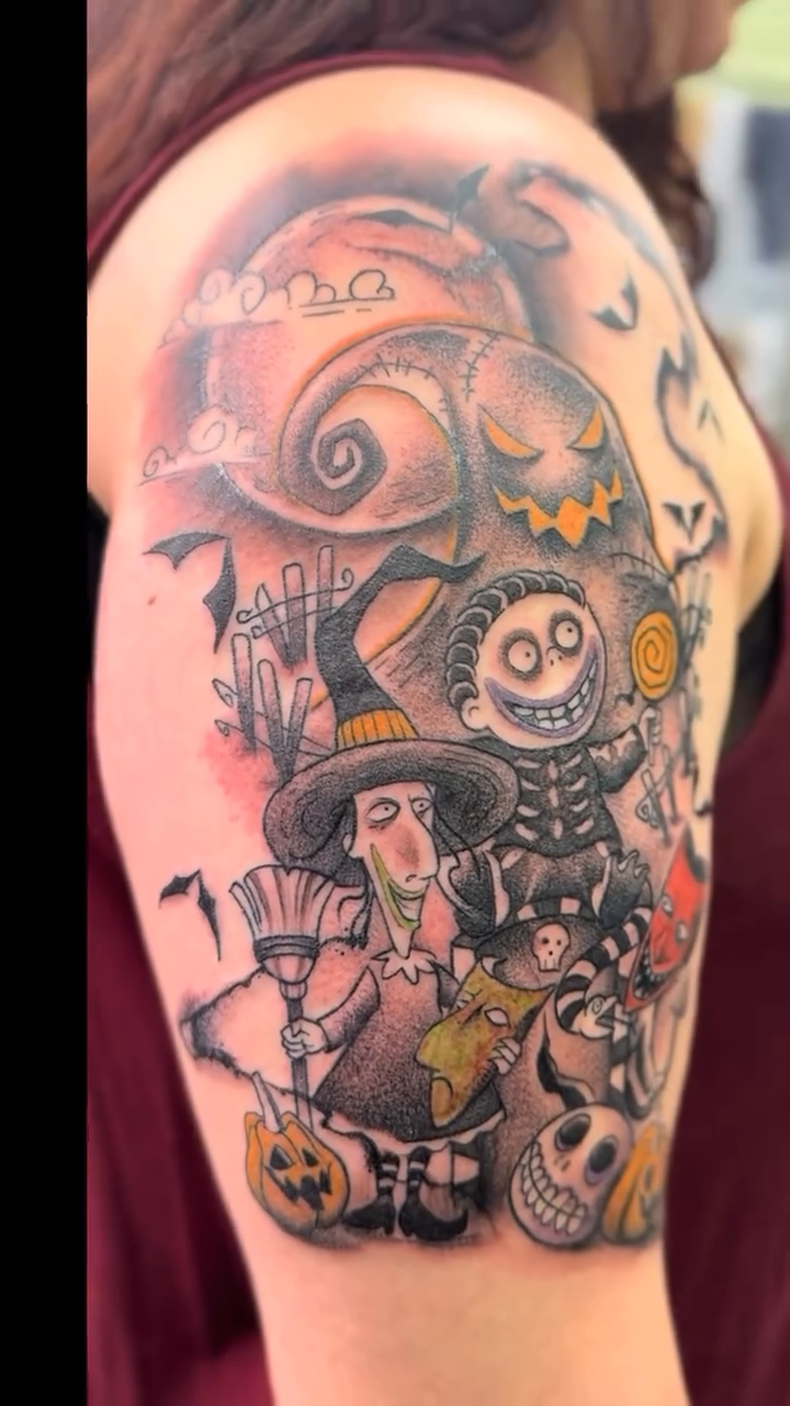 Tattoo by @frijolitosvision — new_school, trash_polka