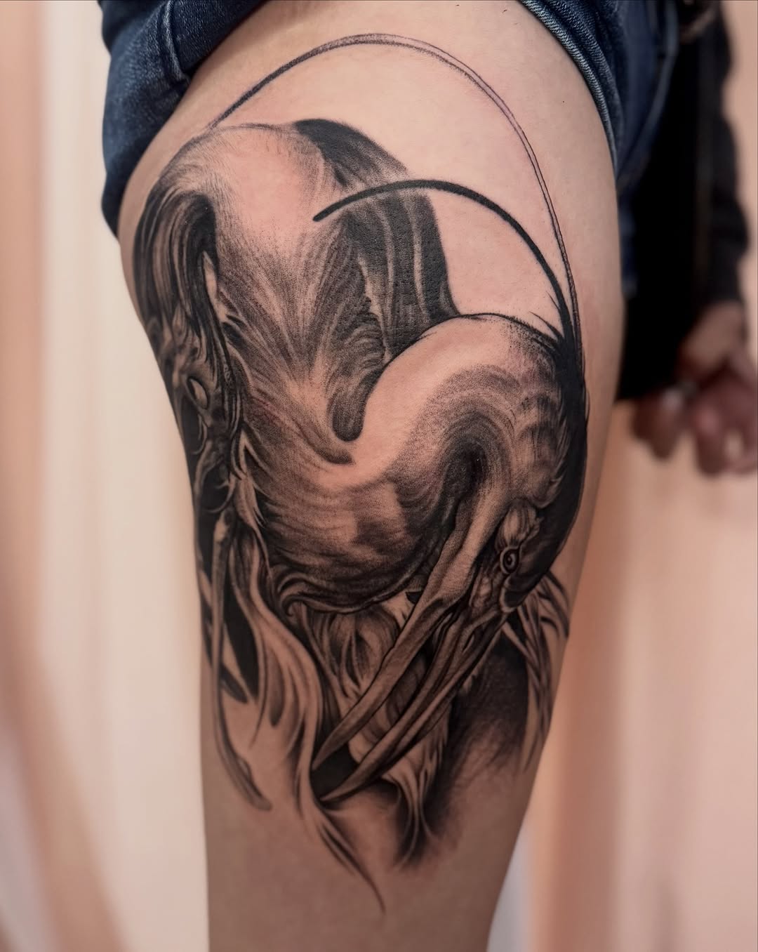 Tattoo by @clairelartstudio — black_and_grey, realism