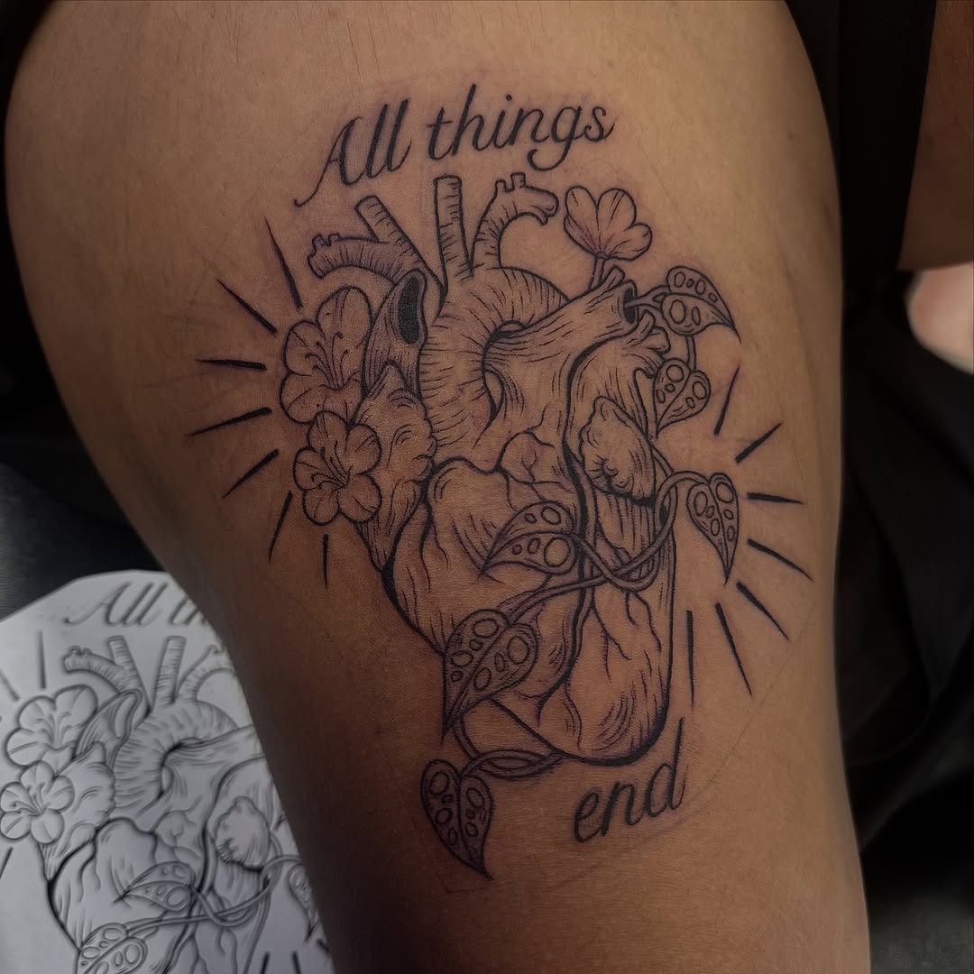 Tattoo by @kat.b.tattoos โ lettering_script, fine_line