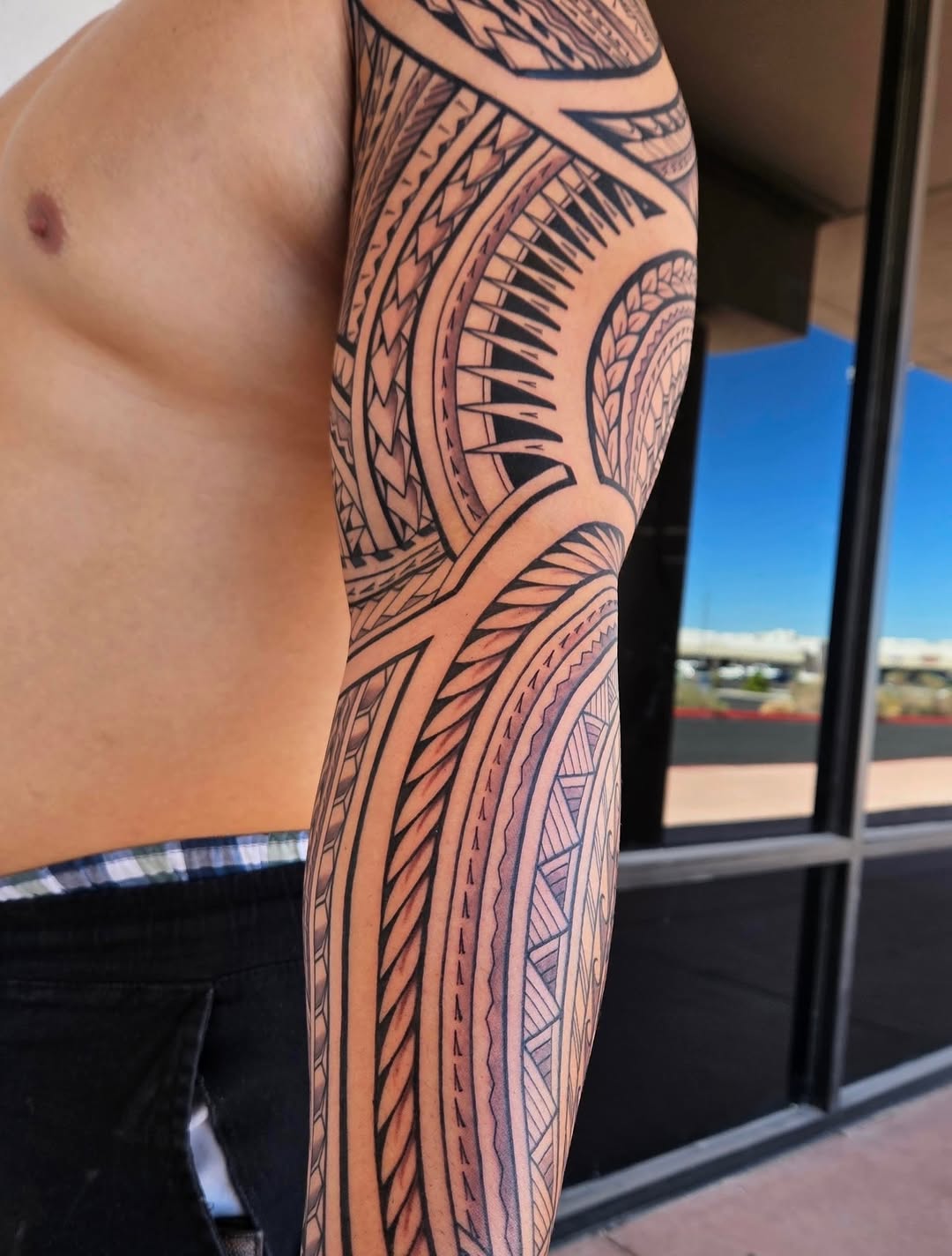 Tattoo by @hi_inkd — tribal, black_and_grey