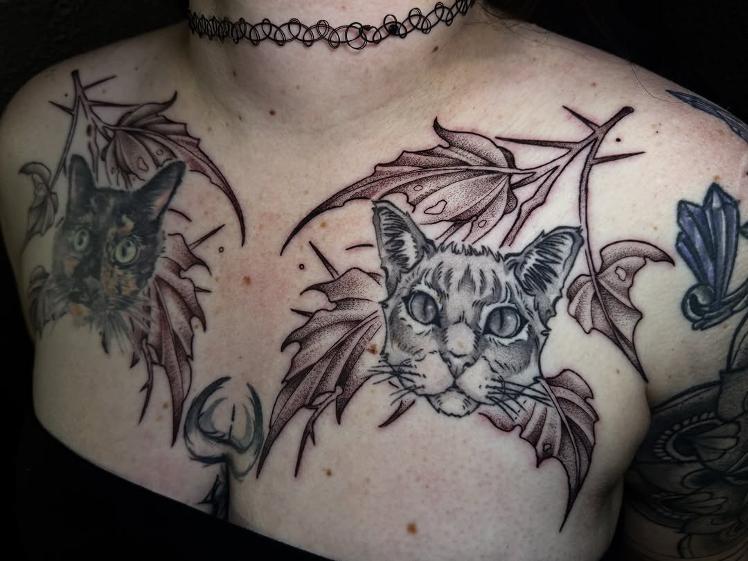 Tattoo by @cristenaro.tattooer — realism, dotwork