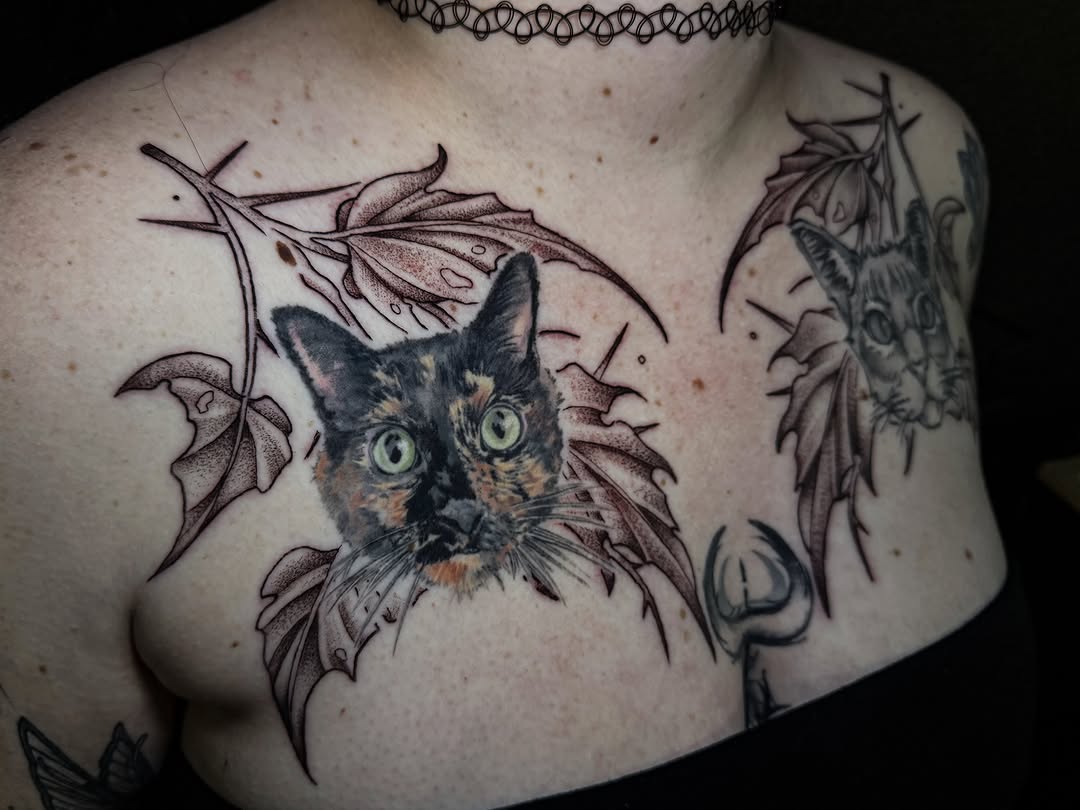 Tattoo by @cristenaro.tattooer — realism, dotwork