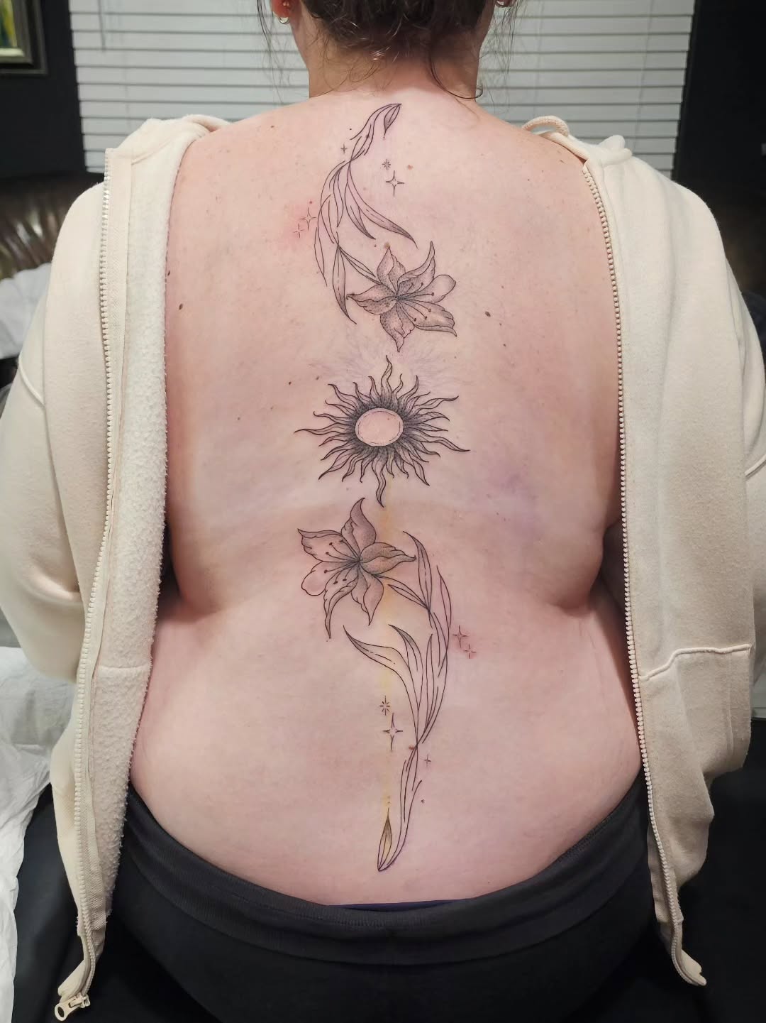 Tattoo by @caseyjo.tattoos — fine_line, black_and_grey
