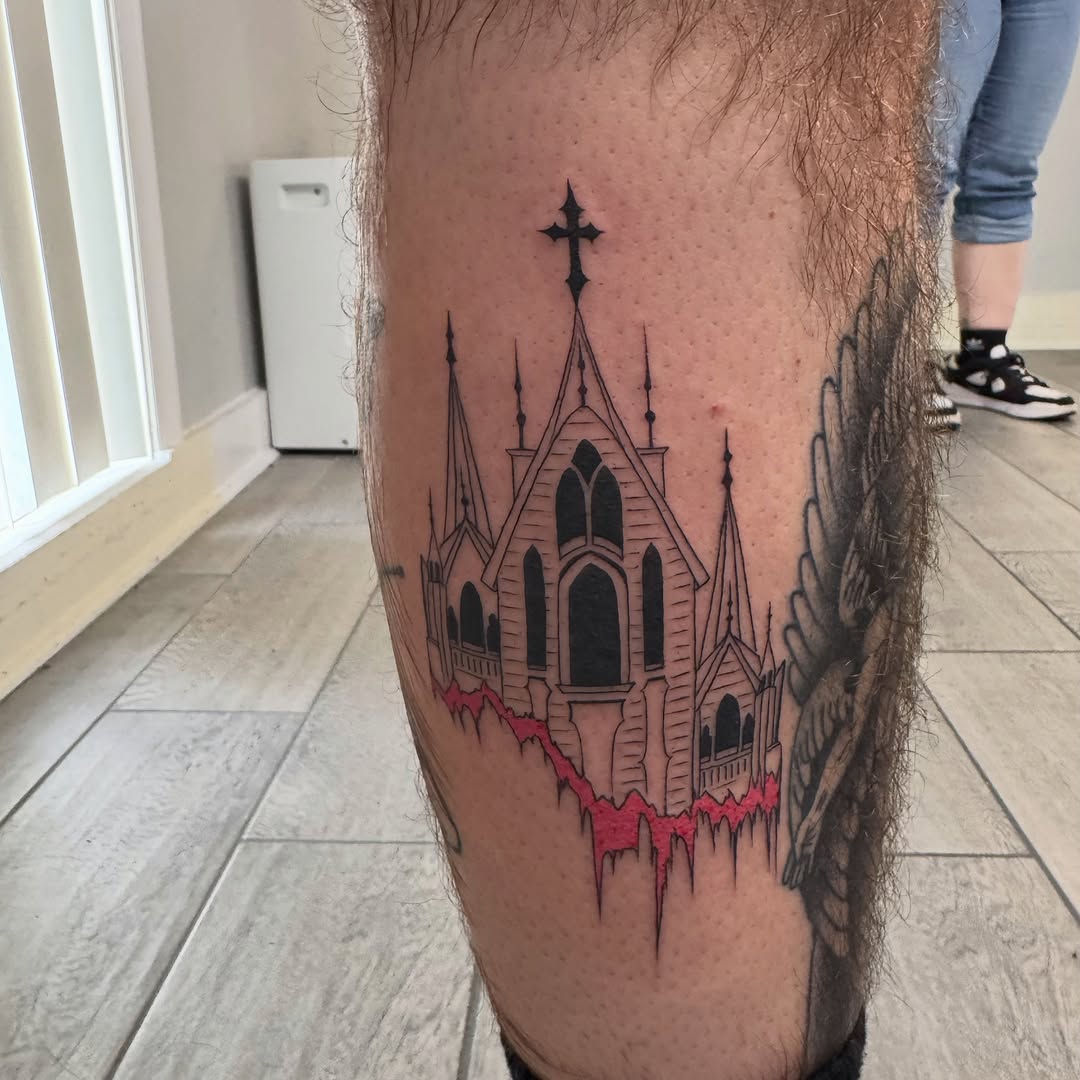 Tattoo by @red_palm_tattoo — black_and_grey, dark_realism