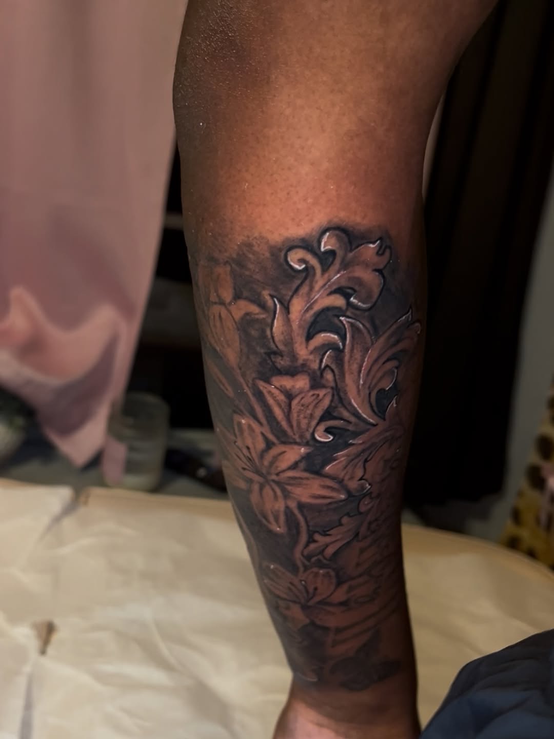 Tattoo by @xlynaeink — black_and_grey, ornamental