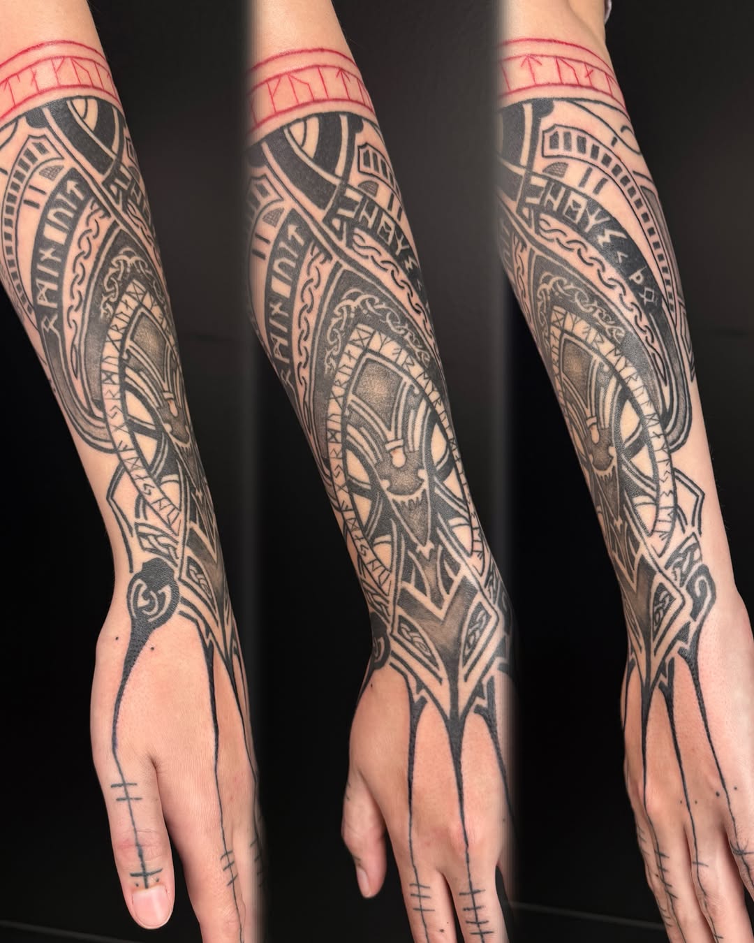 Tattoo by @artfulrebellion_ink — geometric, blackwork