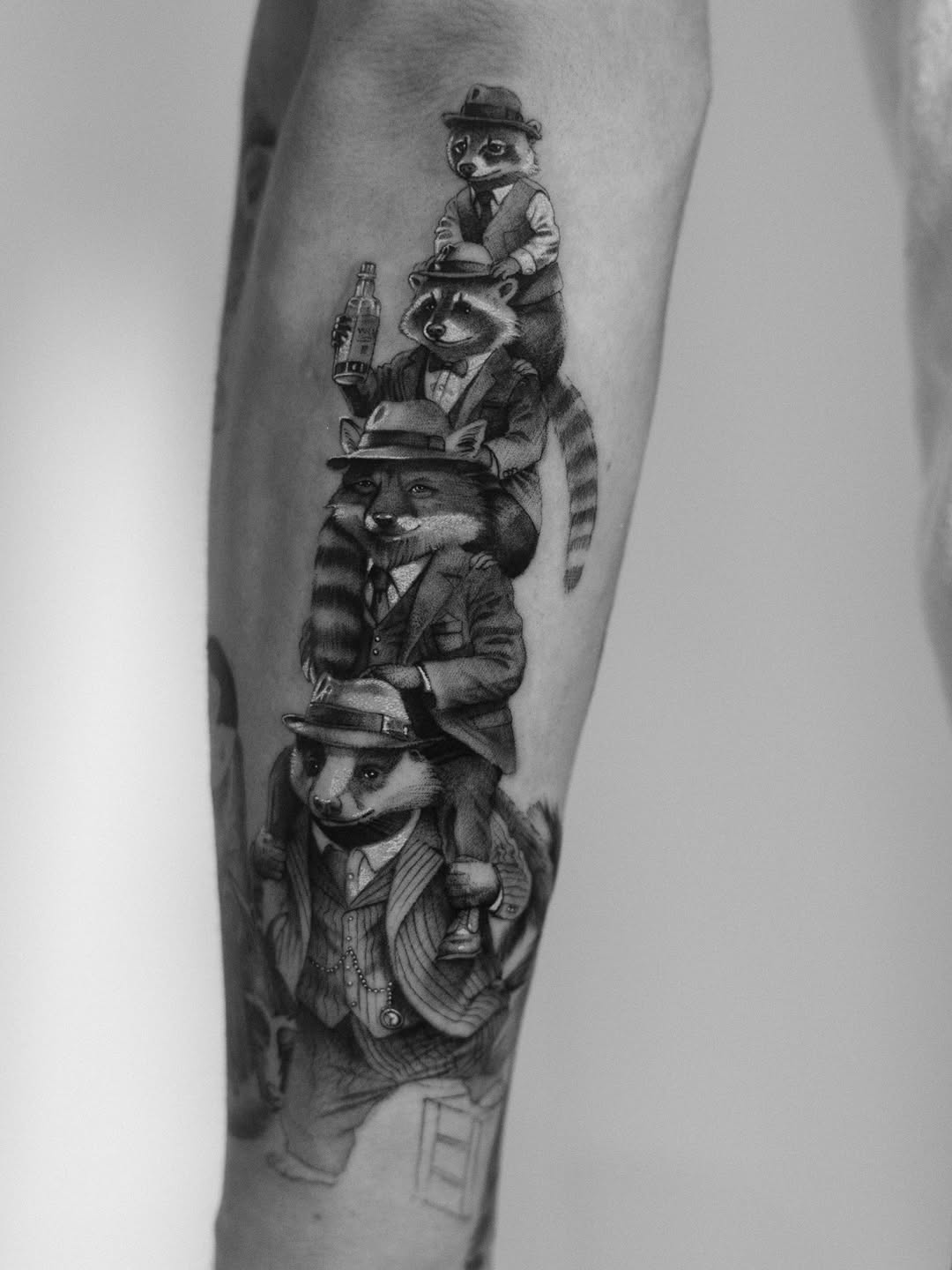 Tattoo by @lejobravo — realism, black_and_grey