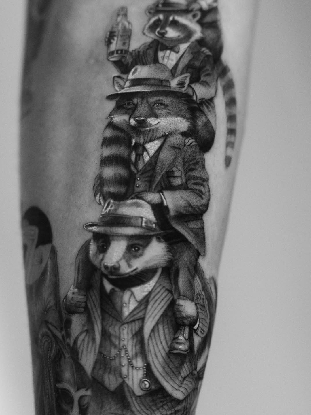 Tattoo by @lejobravo — realism, black_and_grey
