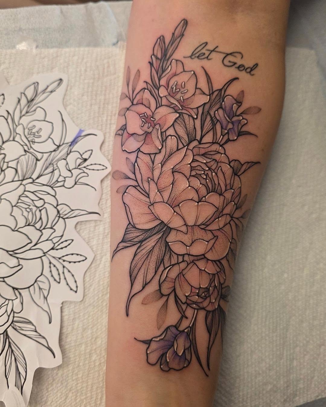 Tattoo by @letdanipokeyou — fine_line, black_and_grey
