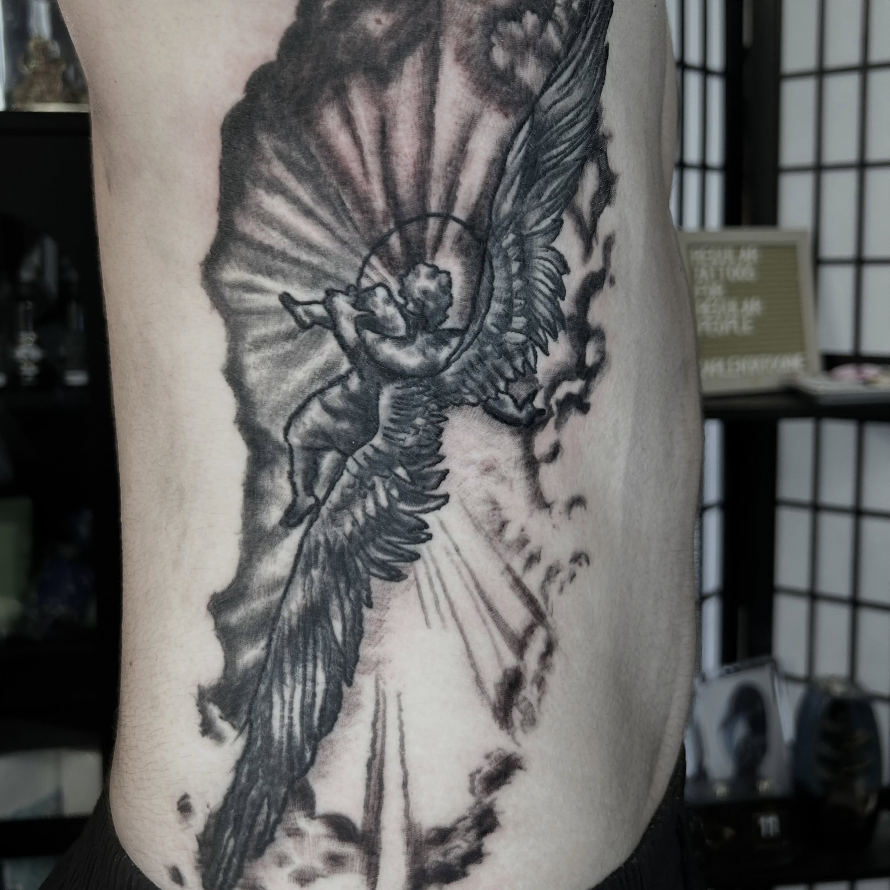 Tattoo by @carlentatooine — black_and_grey