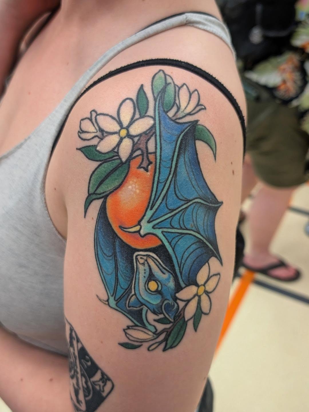 Tattoo by @jainagoldtattoos — american_traditional, dotwork
