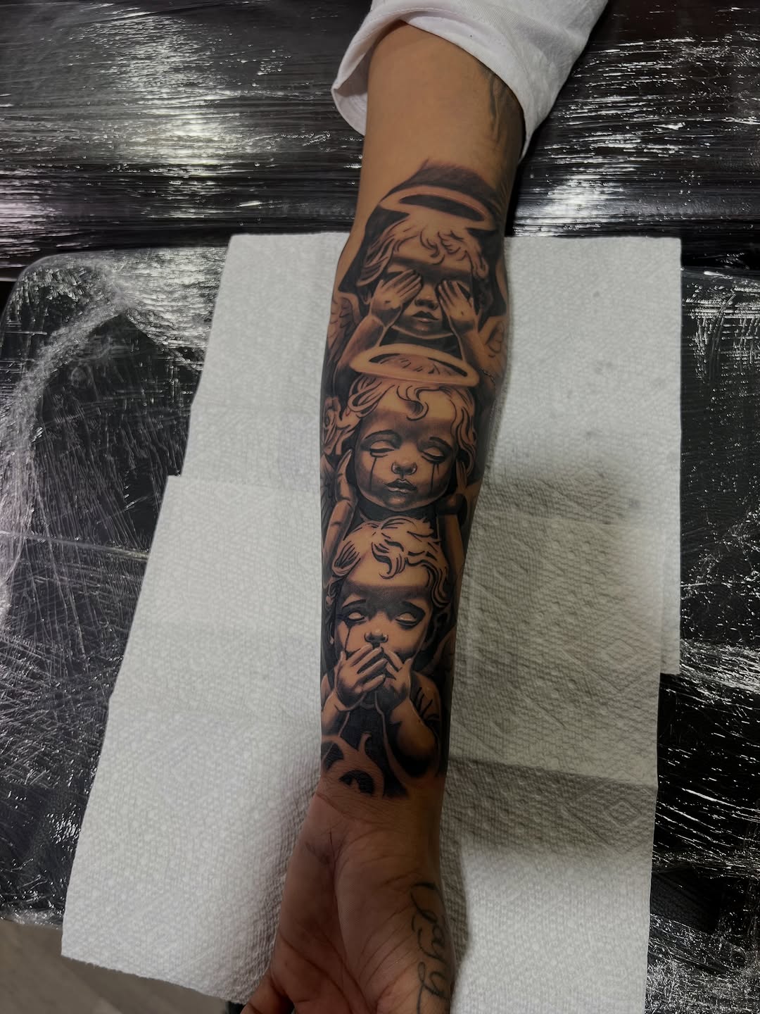 Tattoo by @marky_chavez โ realism, black_and_grey